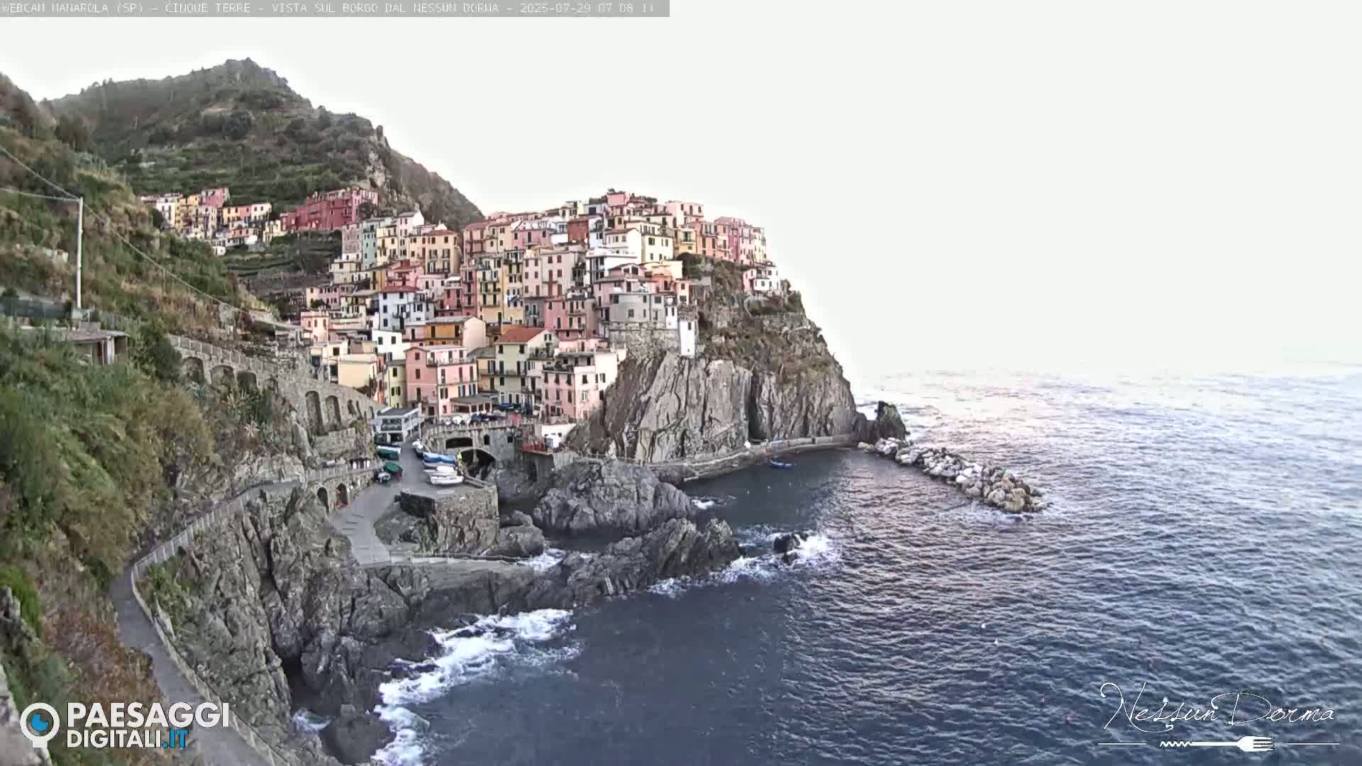 Cinque Terre, Manarola Village Live Cam - La Spezia, Linguria, Italy