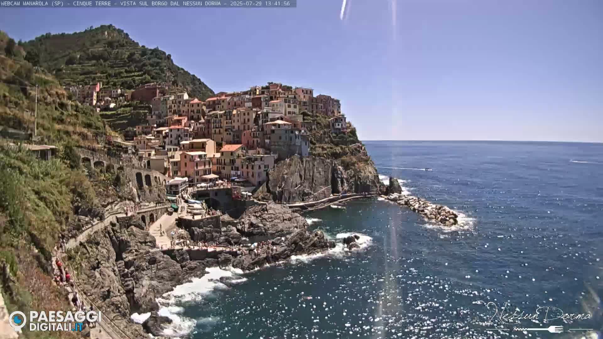 Cinque Terre, Manarola Village Live Cam - La Spezia, Linguria, Italy