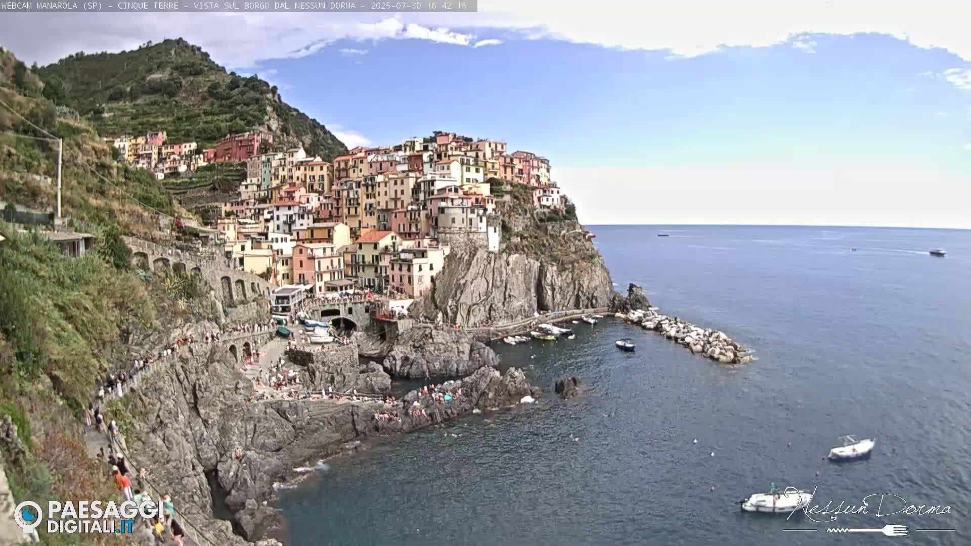 Cinque Terre, Manarola Village Live Cam - La Spezia, Linguria, Italy