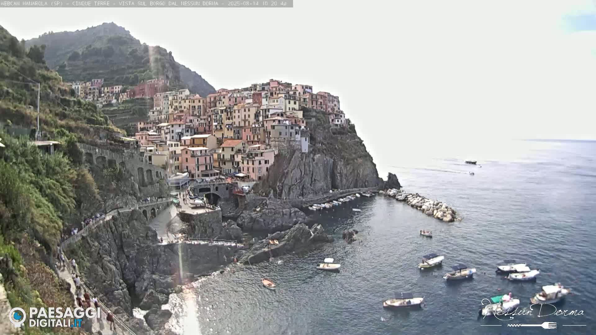 Cinque Terre, Manarola Village Live Cam - La Spezia, Linguria, Italy