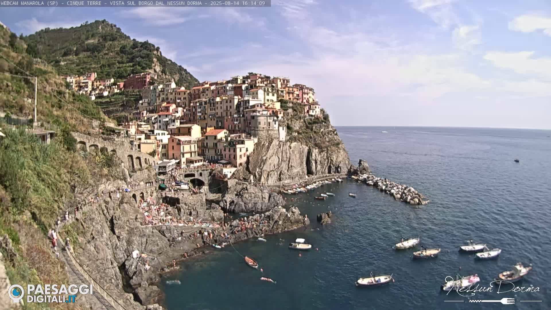 Cinque Terre, Manarola Village Live Cam - La Spezia, Linguria, Italy
