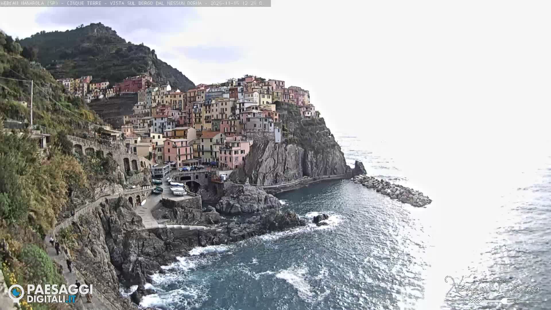 Cinque Terre, Manarola Village Live Cam - La Spezia, Linguria, Italy