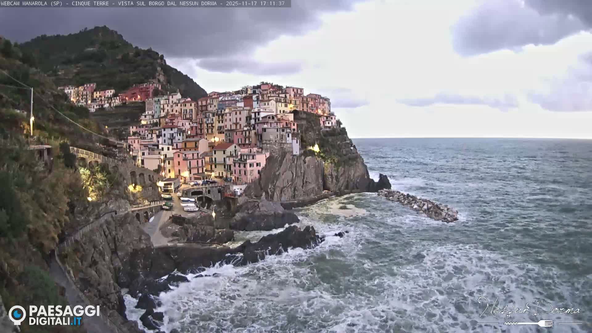 Cinque Terre, Manarola Village Live Cam - La Spezia, Linguria, Italy