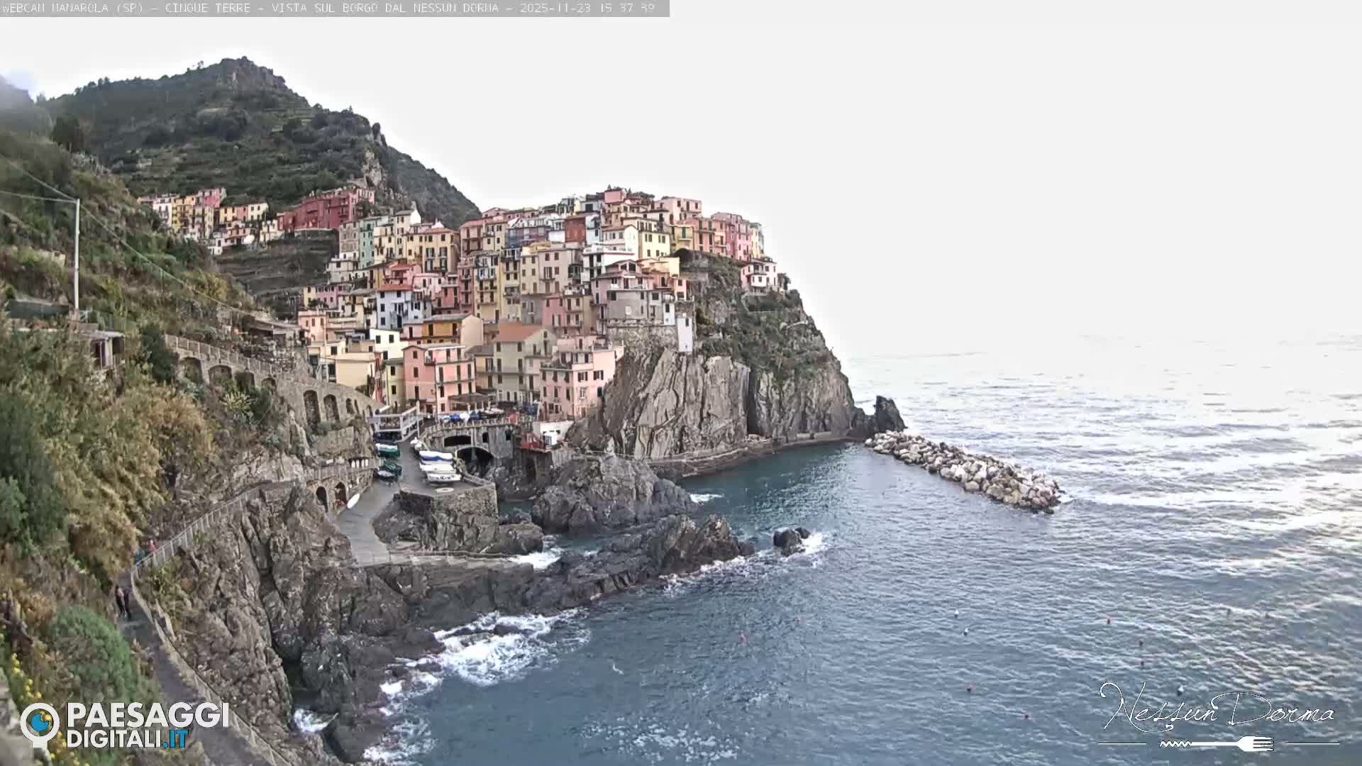 Cinque Terre, Manarola Village Live Cam - La Spezia, Linguria, Italy