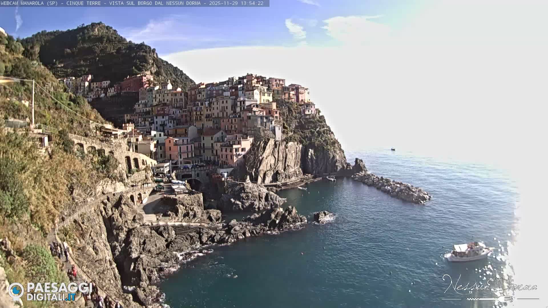 Cinque Terre, Manarola Village Live Cam - La Spezia, Linguria, Italy