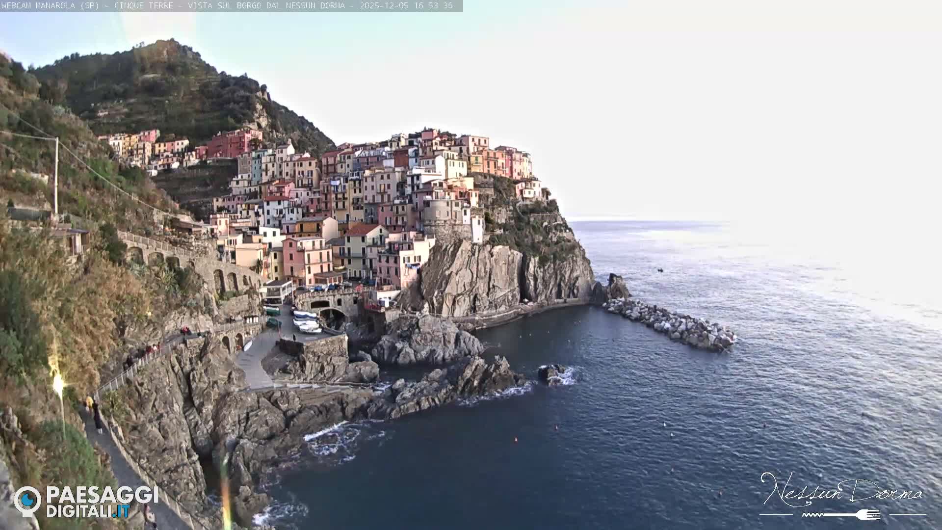 Cinque Terre, Manarola Village Live Cam - La Spezia, Linguria, Italy
