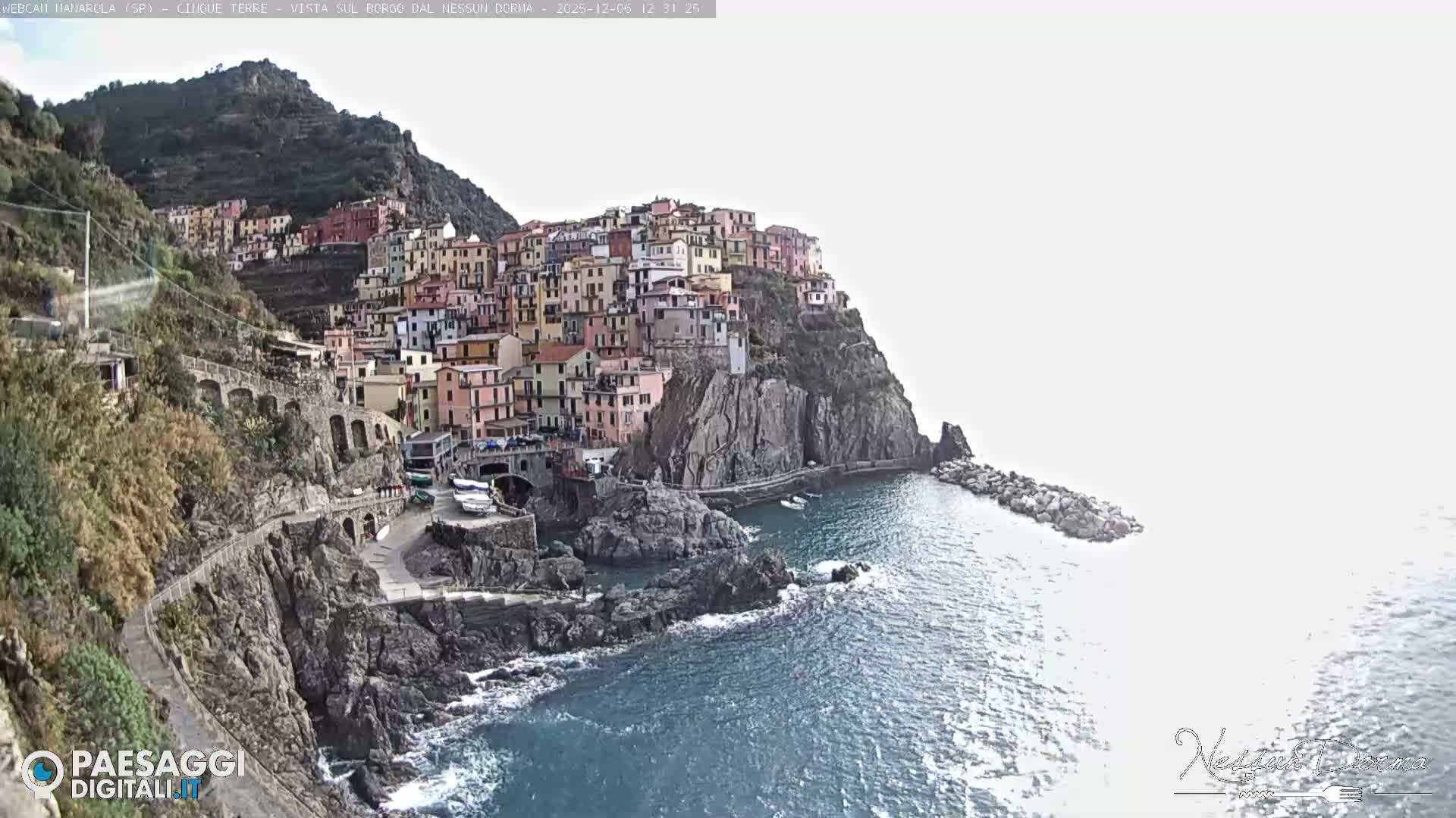 Cinque Terre, Manarola Village Live Cam - La Spezia, Linguria, Italy