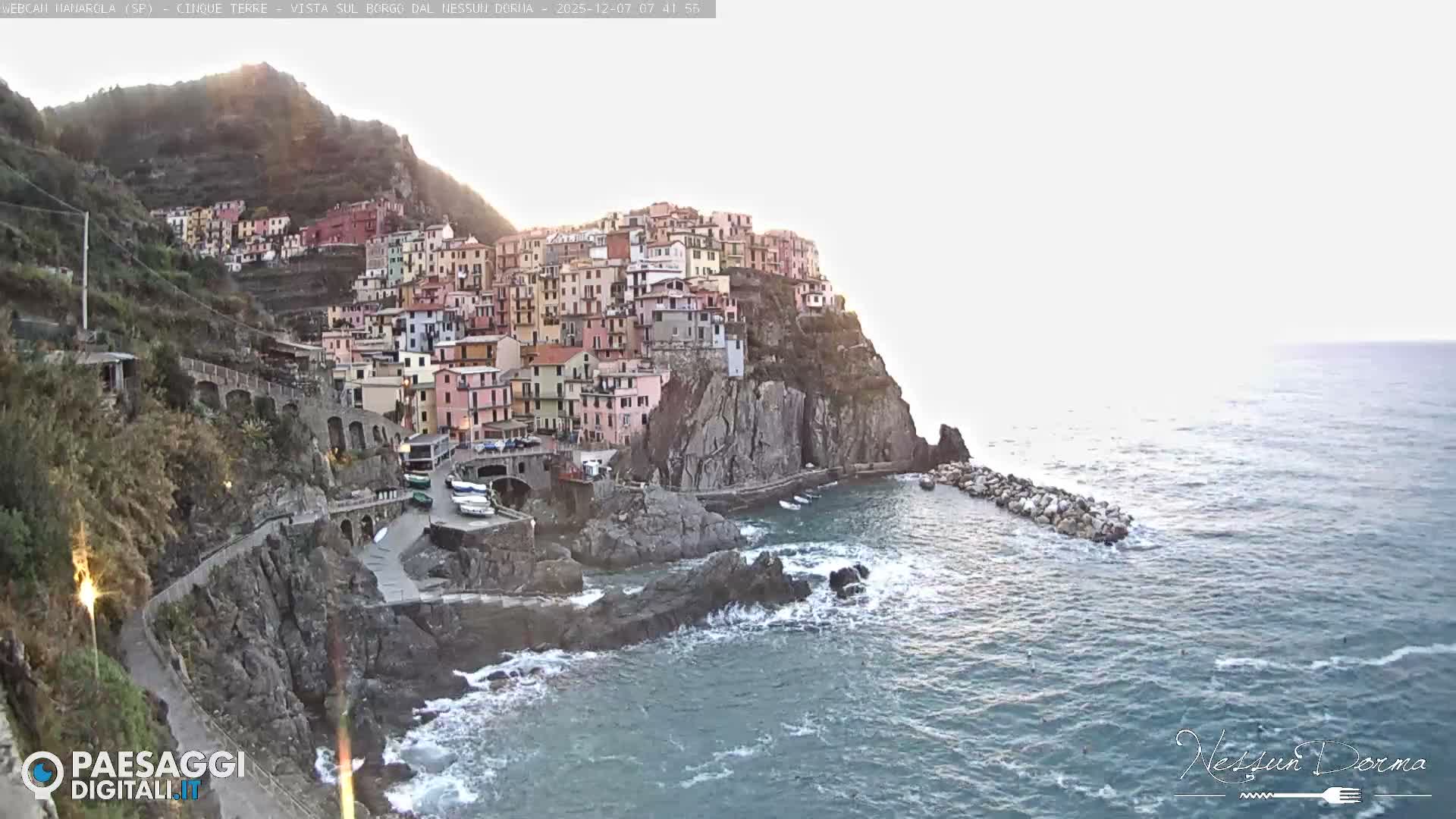 Cinque Terre, Manarola Village Live Cam - La Spezia, Linguria, Italy
