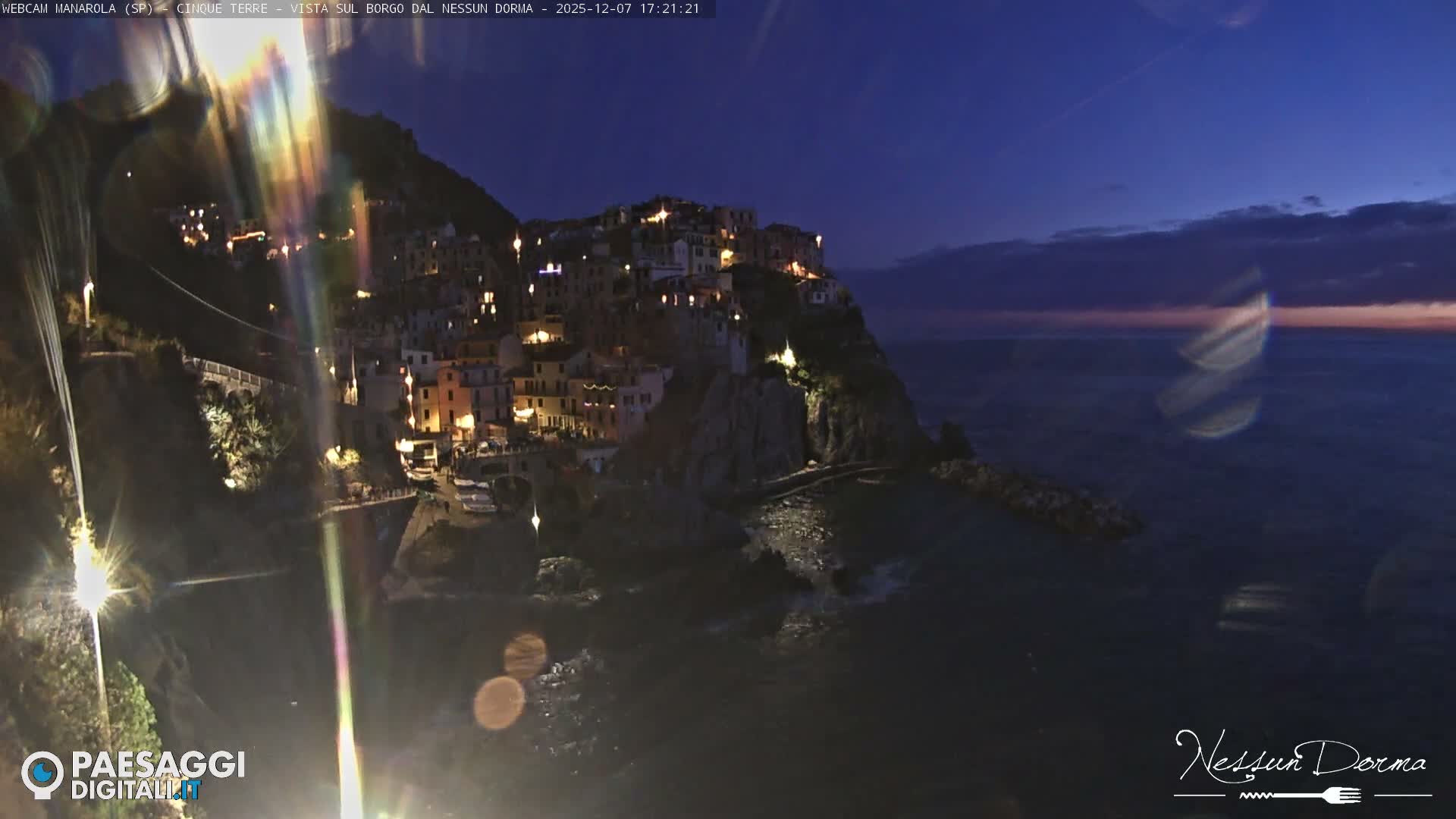 Cinque Terre, Manarola Village Live Cam - La Spezia, Linguria, Italy