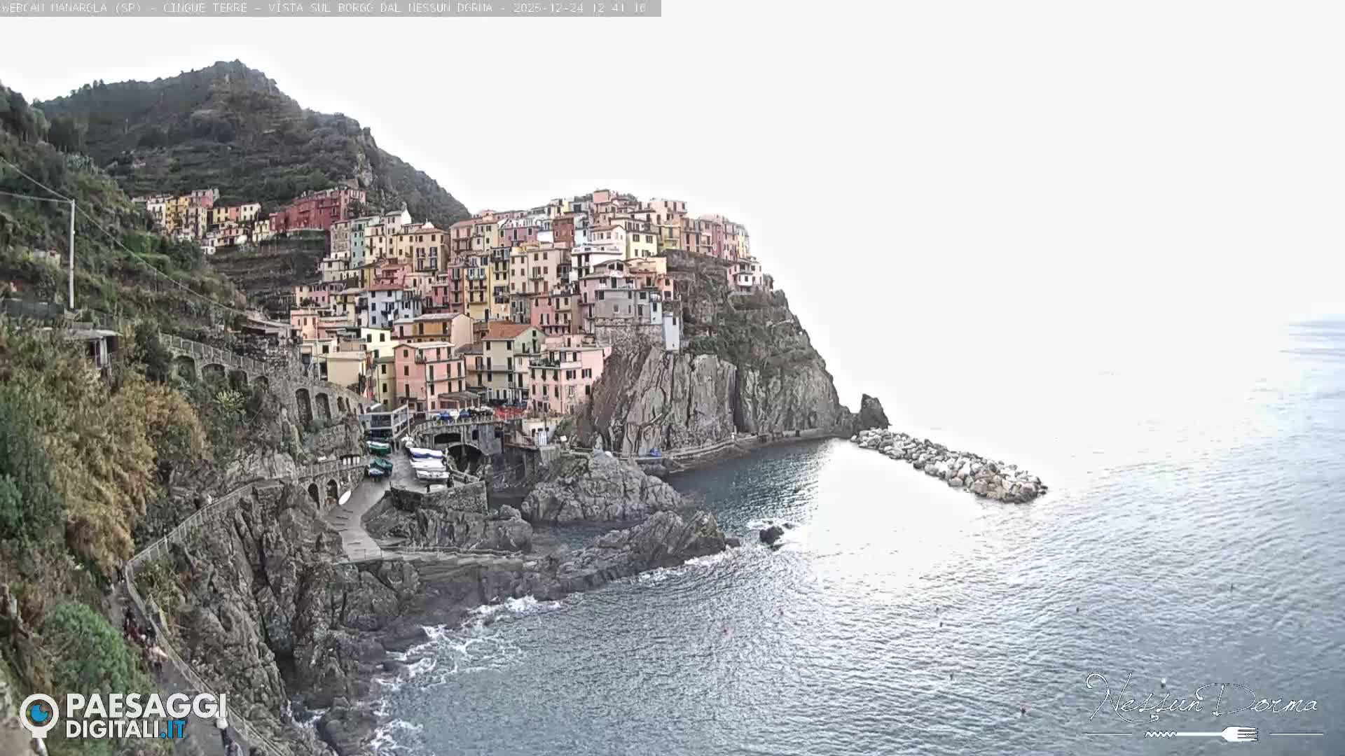 Cinque Terre, Manarola Village Live Cam - La Spezia, Linguria, Italy