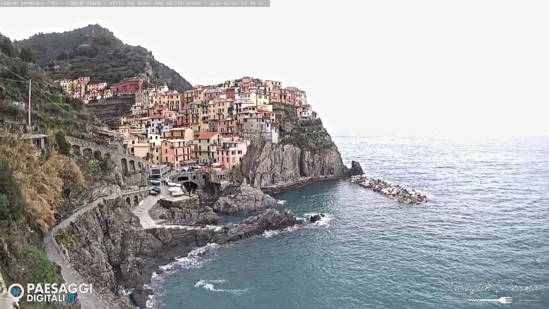 Cinque Terre, Manarola Village Live Cam - La Spezia, Linguria, Italy