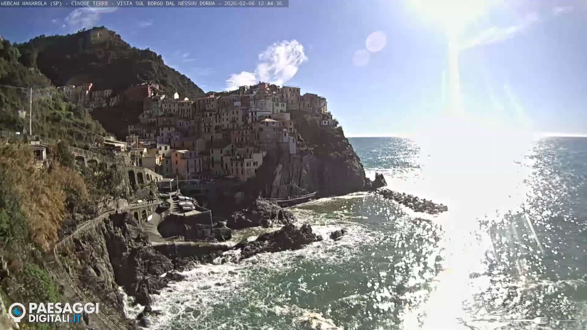 Cinque Terre, Manarola Village Live Cam - La Spezia, Linguria, Italy
