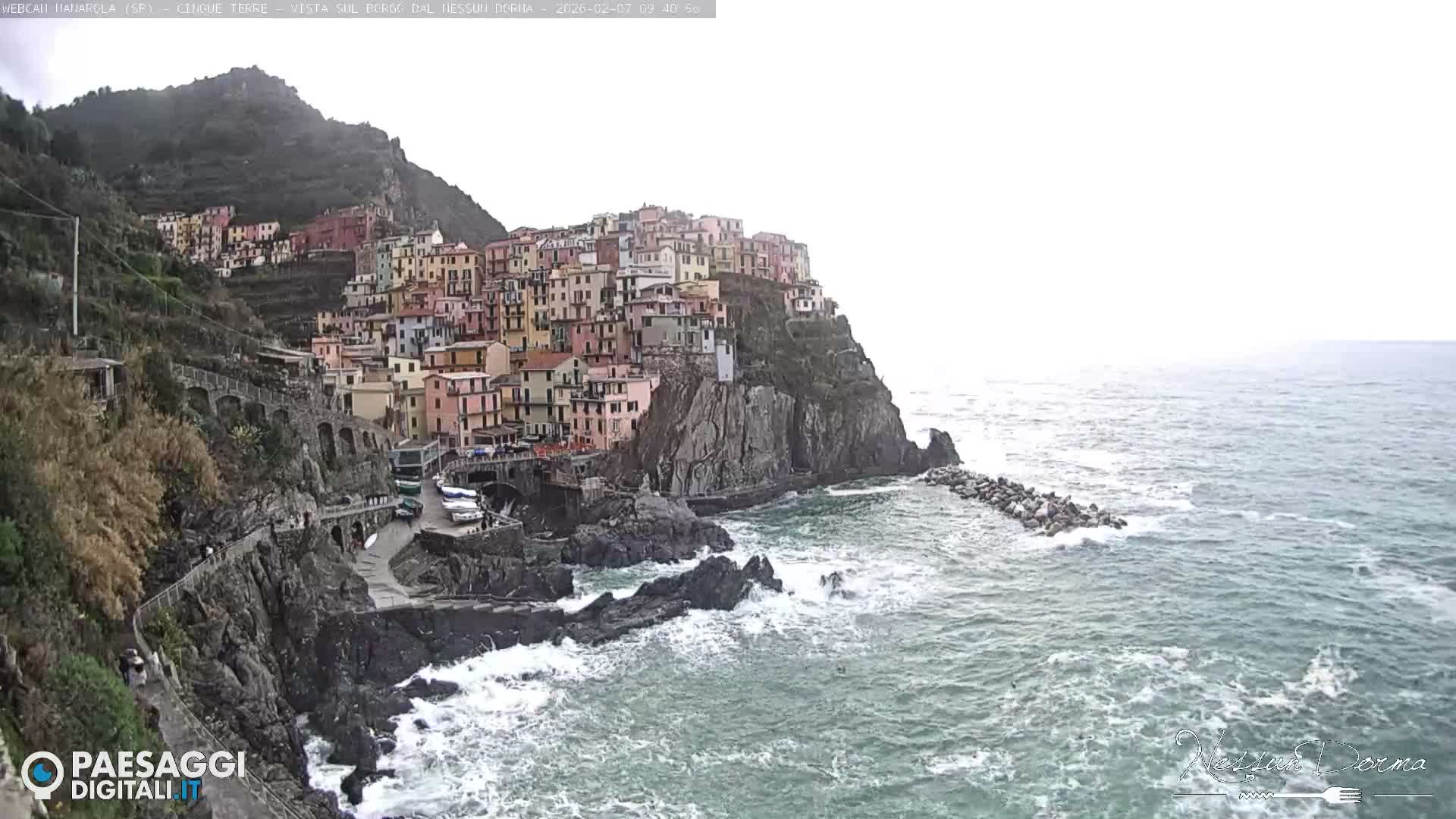 Cinque Terre, Manarola Village Live Cam - La Spezia, Linguria, Italy