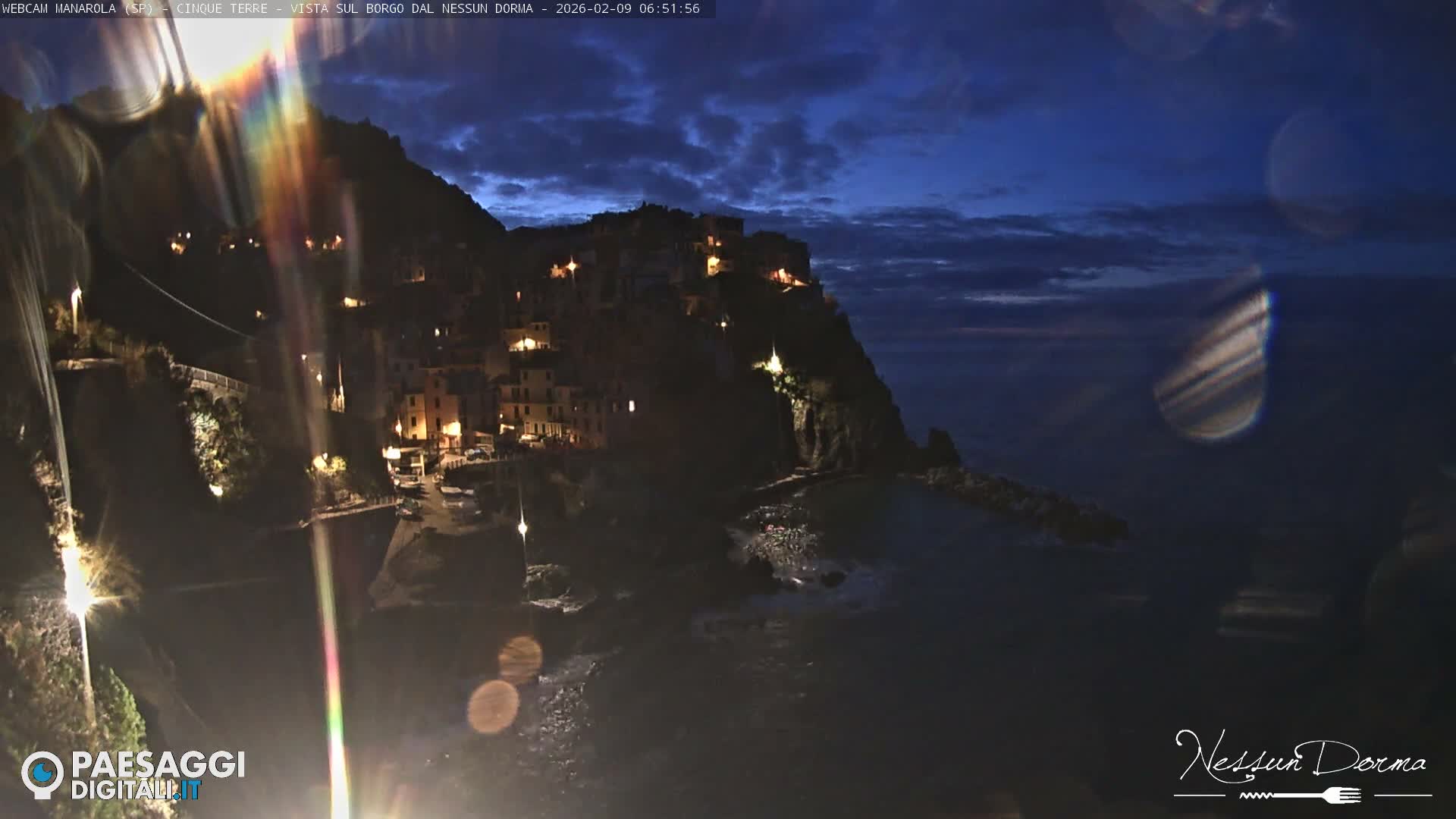 Cinque Terre, Manarola Village Live Cam - La Spezia, Linguria, Italy