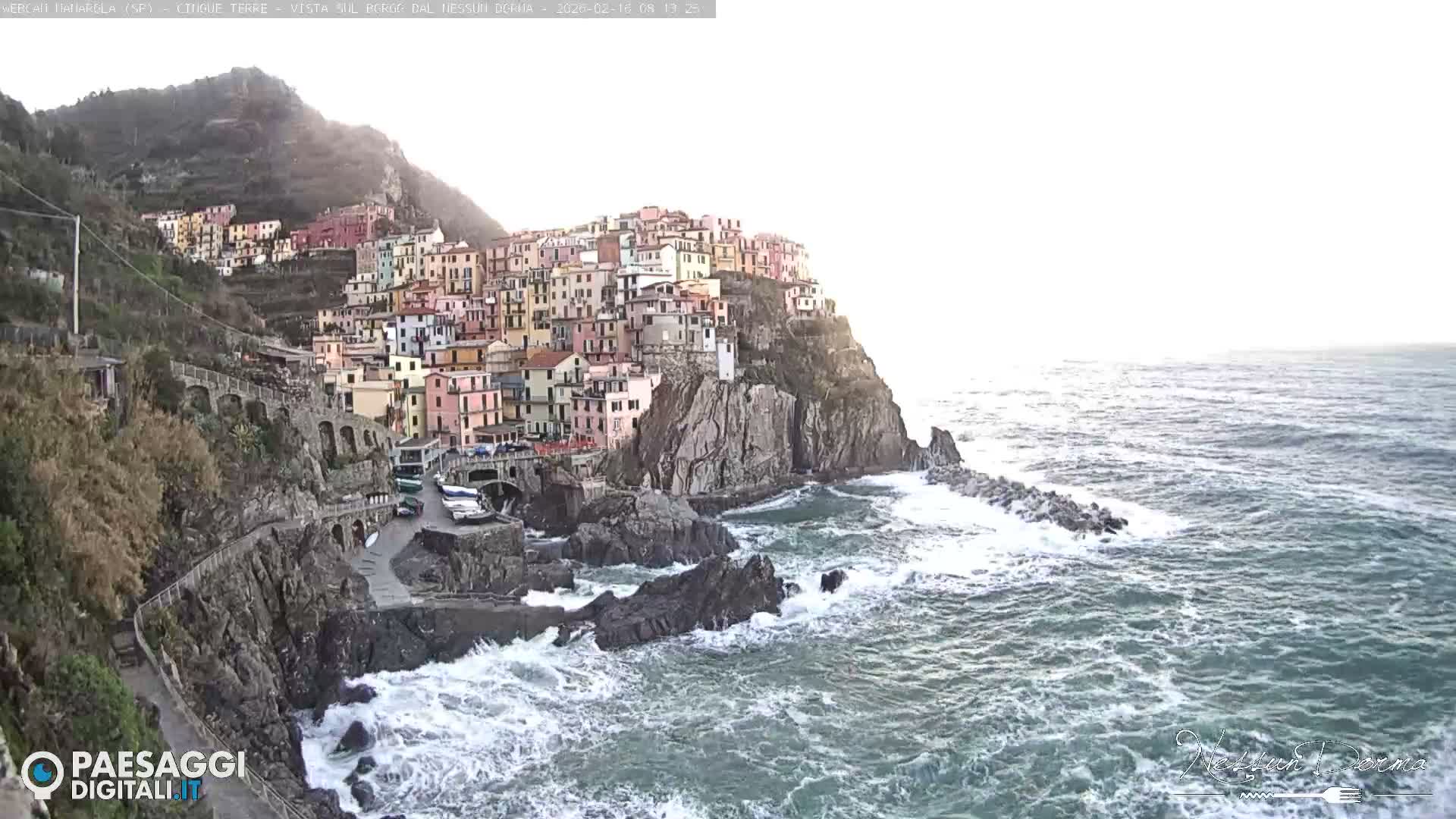 Cinque Terre, Manarola Village Live Cam - La Spezia, Linguria, Italy