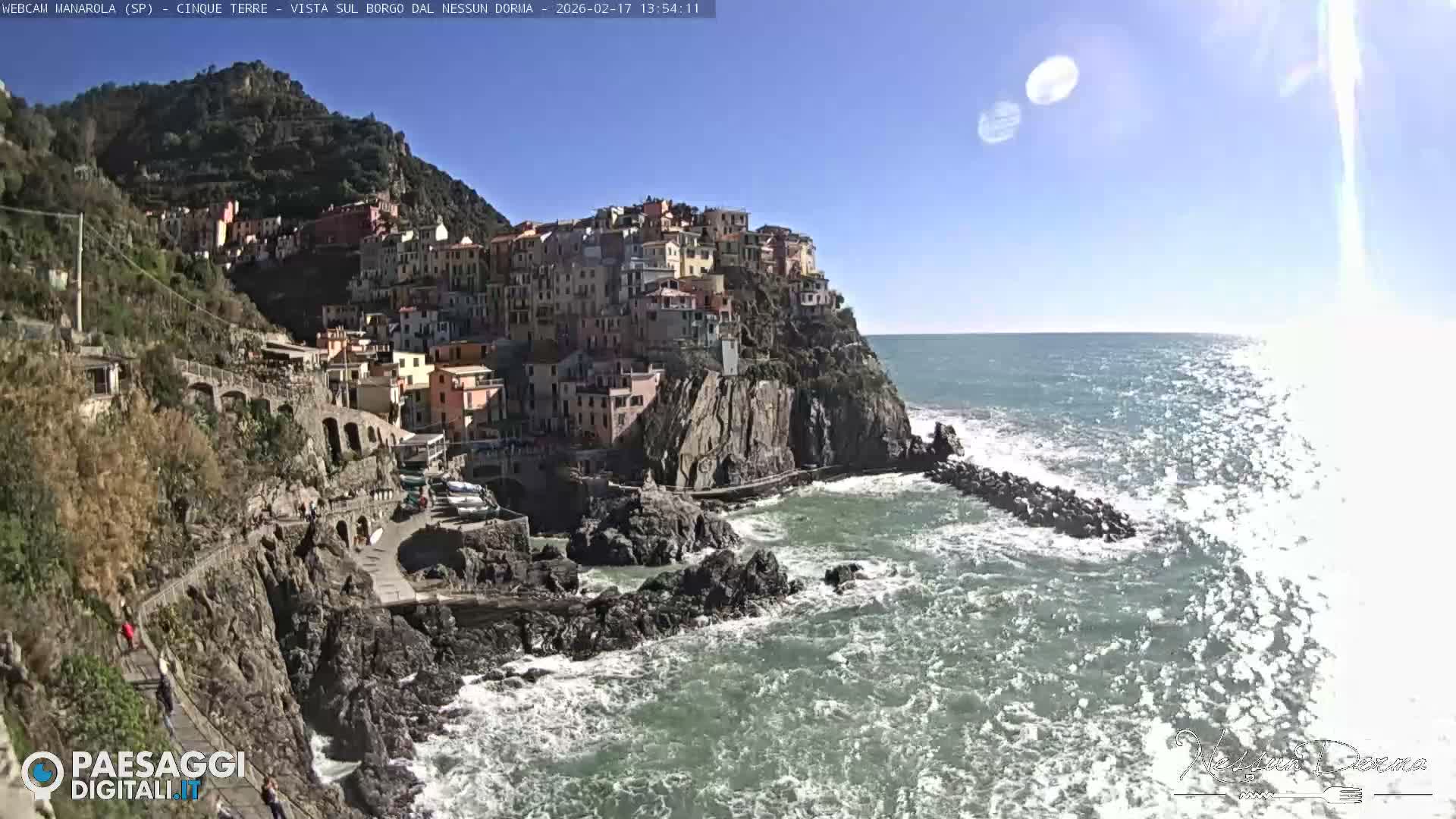 Cinque Terre, Manarola Village Live Cam - La Spezia, Linguria, Italy