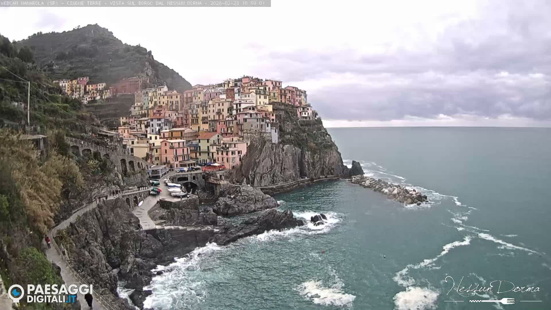 Cinque Terre, Manarola Village Live Cam - La Spezia, Linguria, Italy