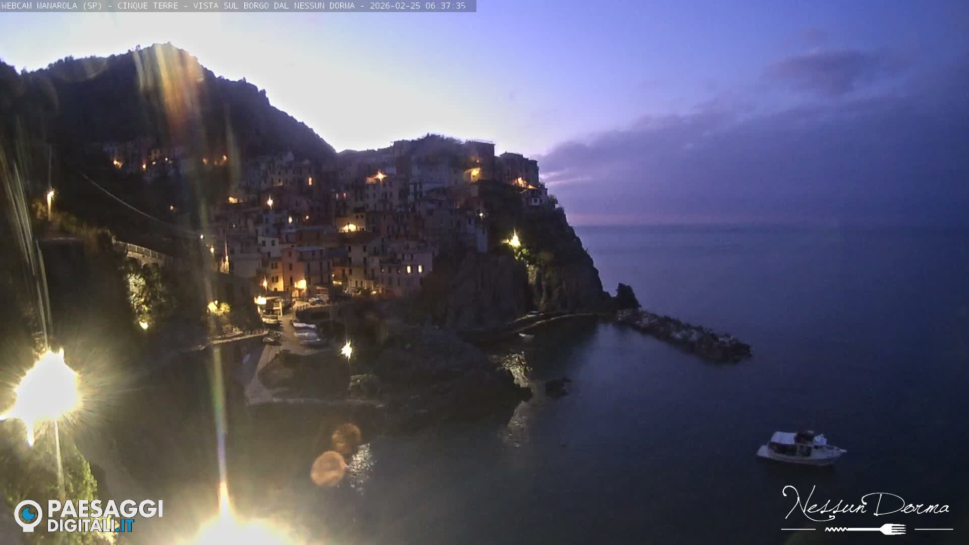 Cinque Terre, Manarola Village Live Cam - La Spezia, Linguria, Italy