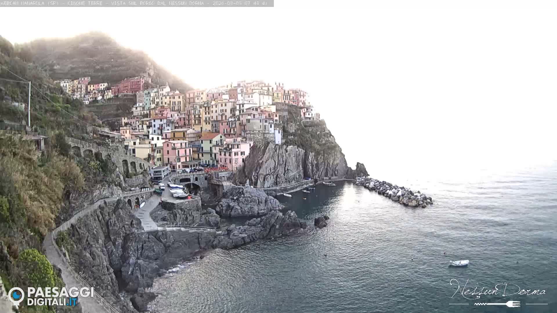 Cinque Terre, Manarola Village Live Cam - La Spezia, Linguria, Italy