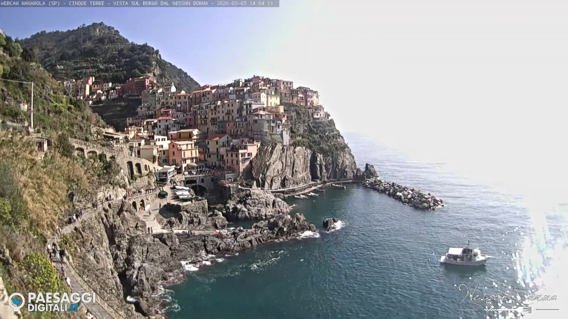 Cinque Terre, Manarola Village Live Cam - La Spezia, Linguria, Italy