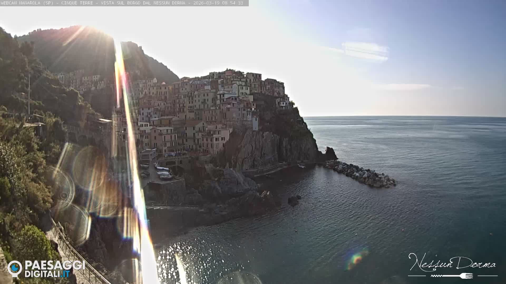 Cinque Terre, Manarola Village Live Cam - La Spezia, Linguria, Italy