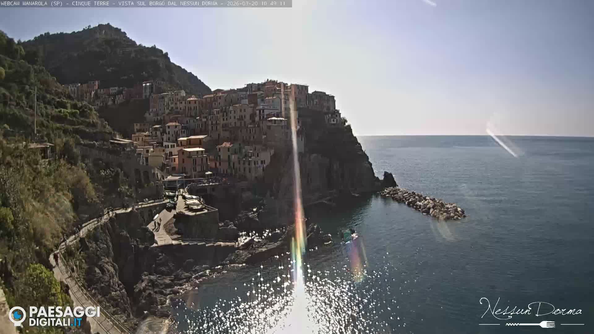 Cinque Terre, Manarola Village Live Cam - La Spezia, Linguria, Italy