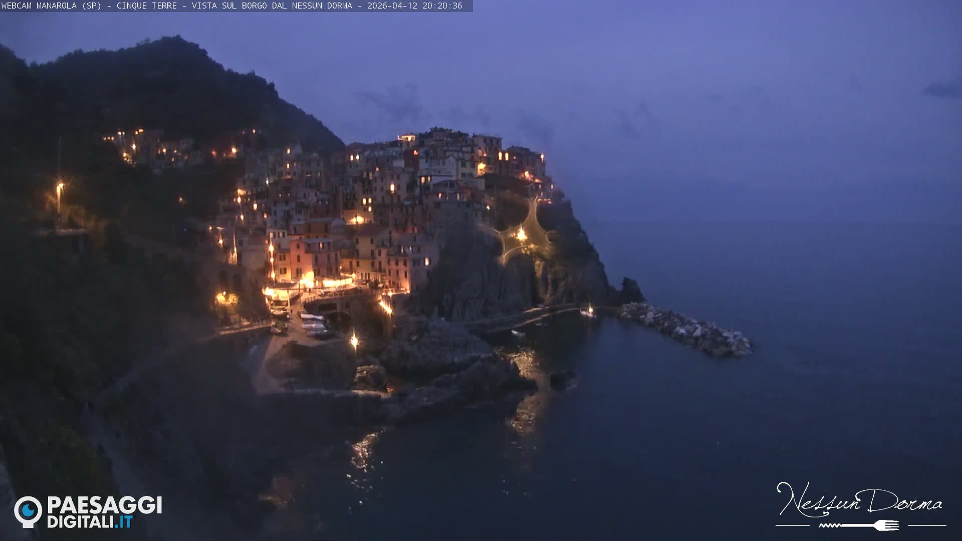 Cinque Terre, Manarola Village Live Cam - La Spezia, Linguria, Italy