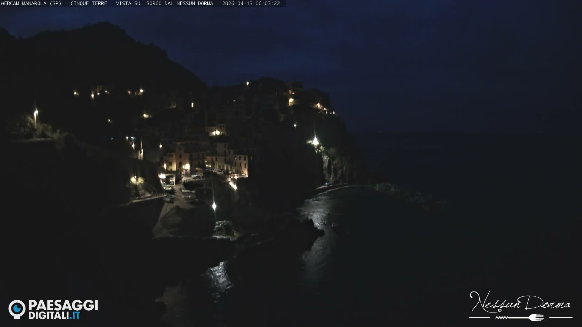 Cinque Terre, Manarola Village Live Cam - La Spezia, Linguria, Italy