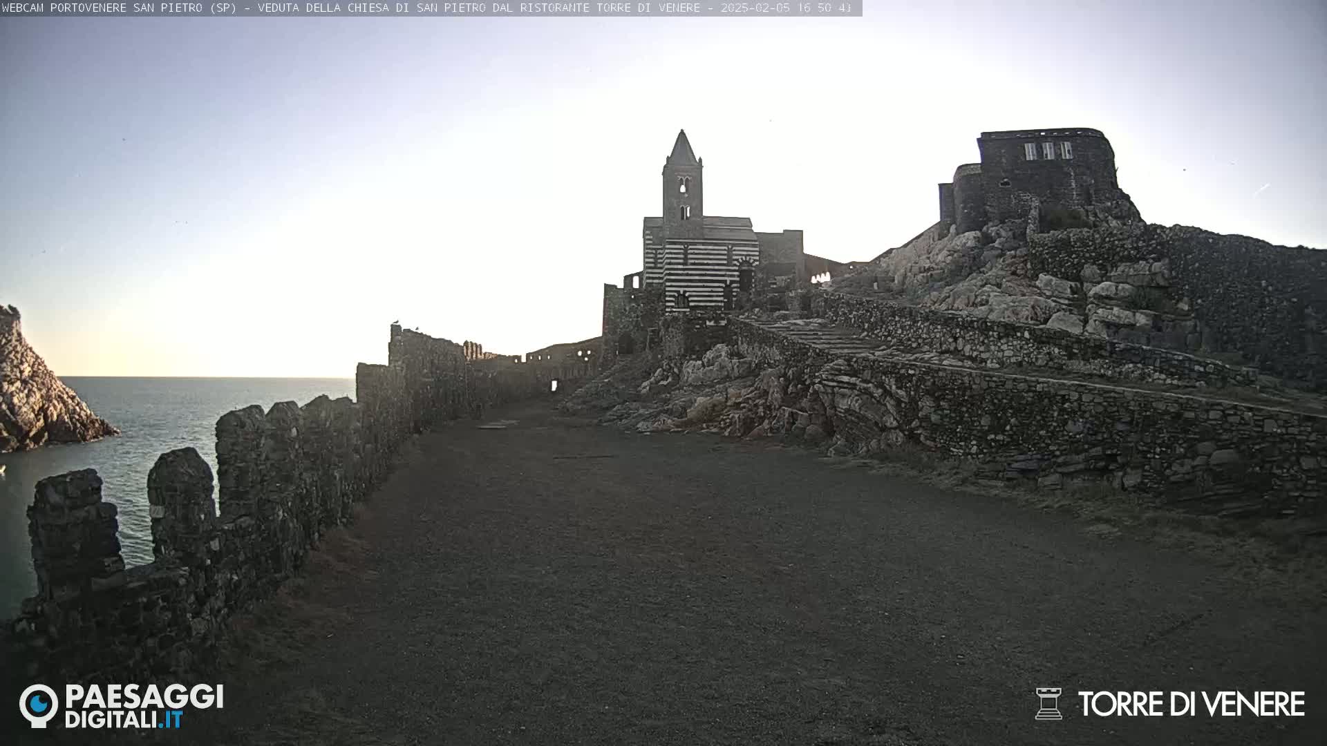 Portovenere Chiesa San Pietro (San Peter's Church Cam) - La Spezia, Linguria, Italy