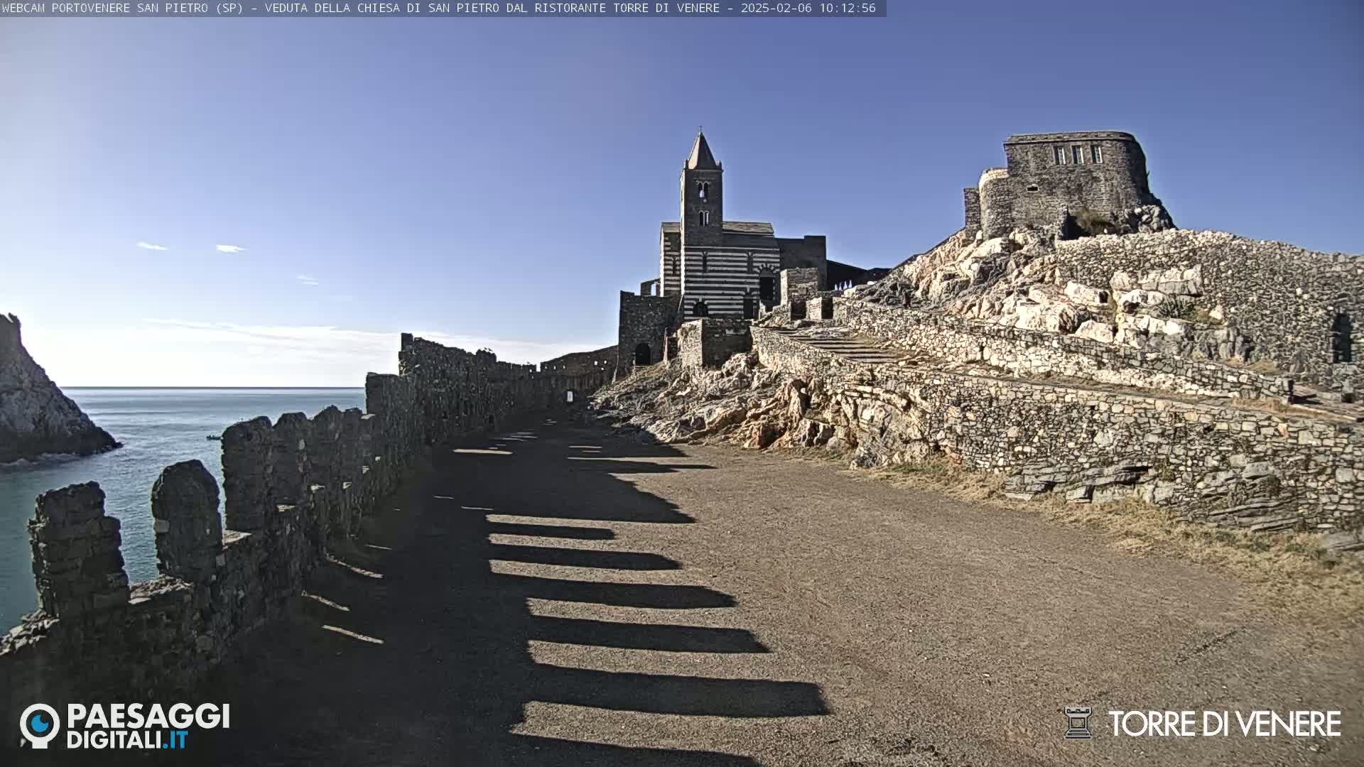 Portovenere Chiesa San Pietro (San Peter's Church Cam) - La Spezia, Linguria, Italy