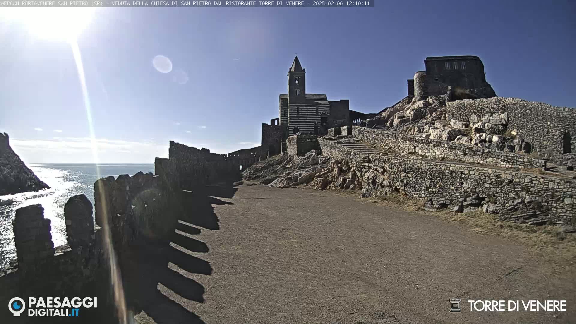 Portovenere Chiesa San Pietro (San Peter's Church Cam) - La Spezia, Linguria, Italy