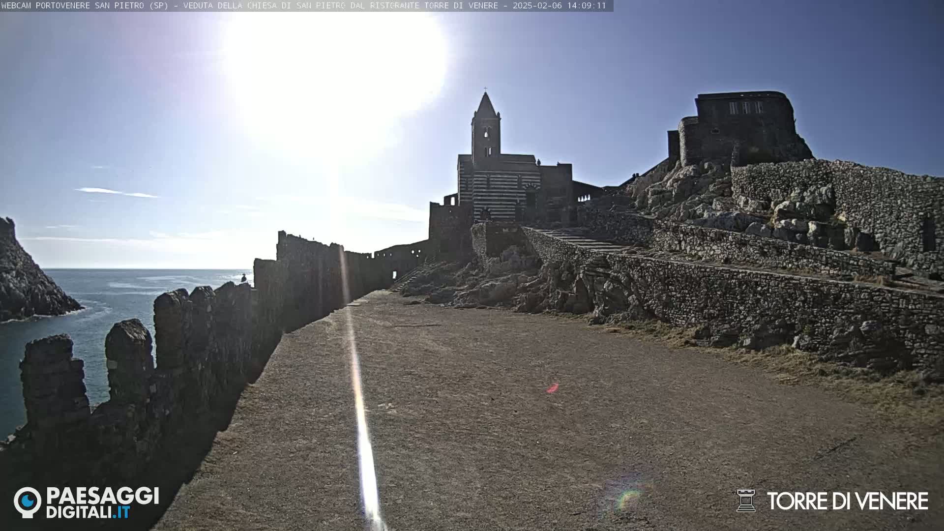 Portovenere Chiesa San Pietro (San Peter's Church Cam) - La Spezia, Linguria, Italy