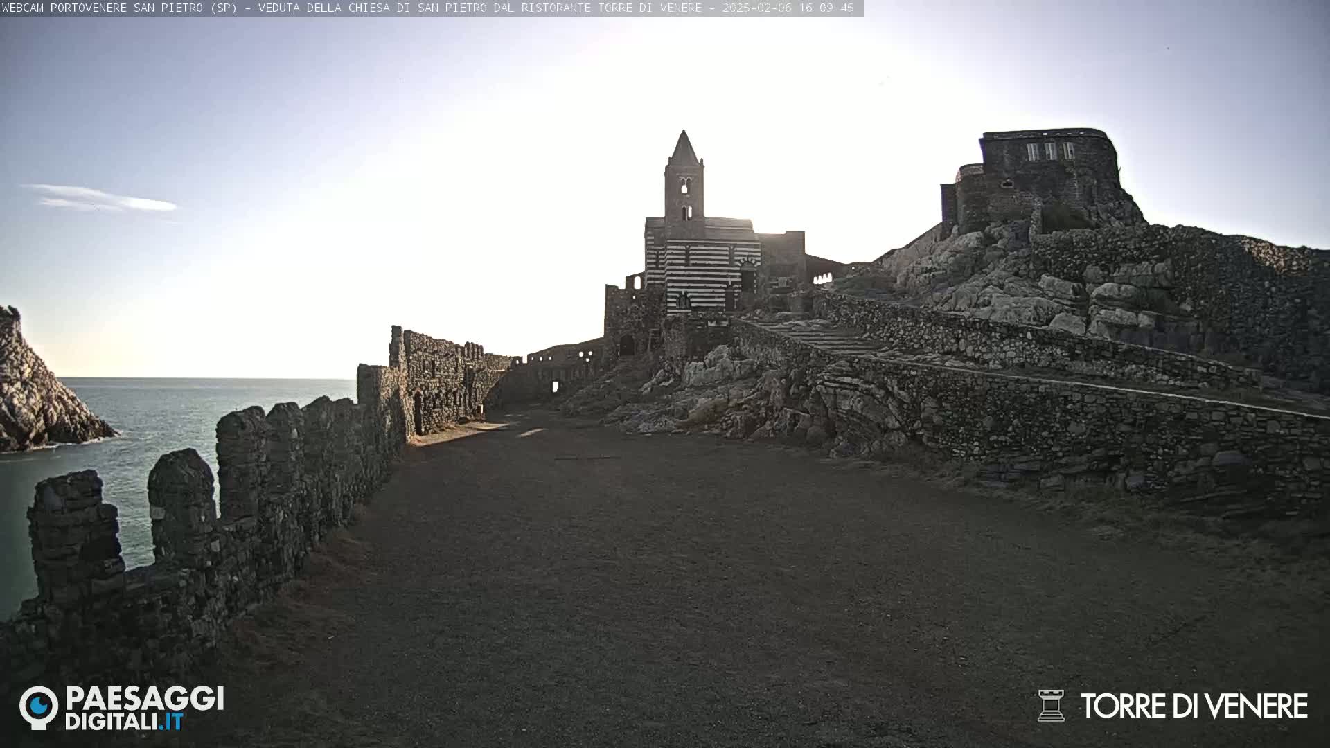 Portovenere Chiesa San Pietro (San Peter's Church Cam) - La Spezia, Linguria, Italy
