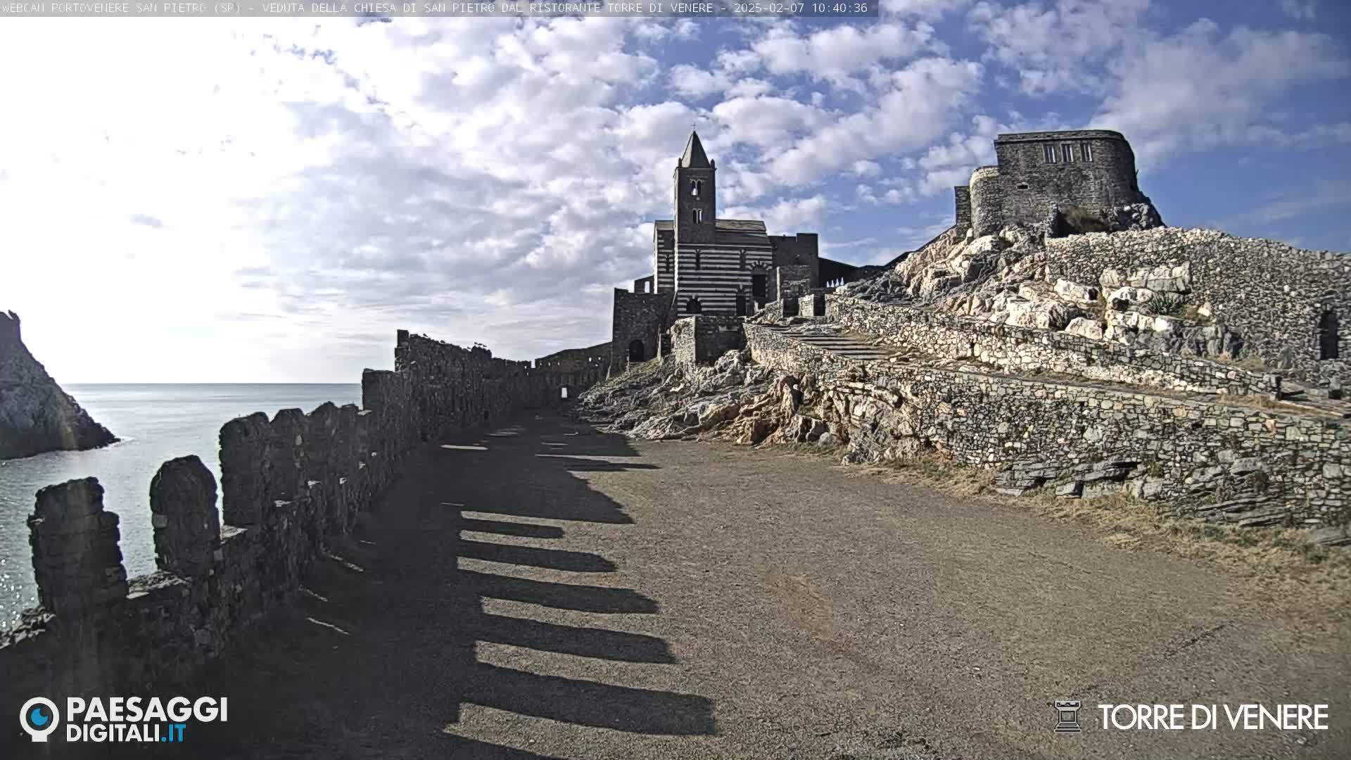Portovenere Chiesa San Pietro (San Peter's Church Cam) - La Spezia, Linguria, Italy