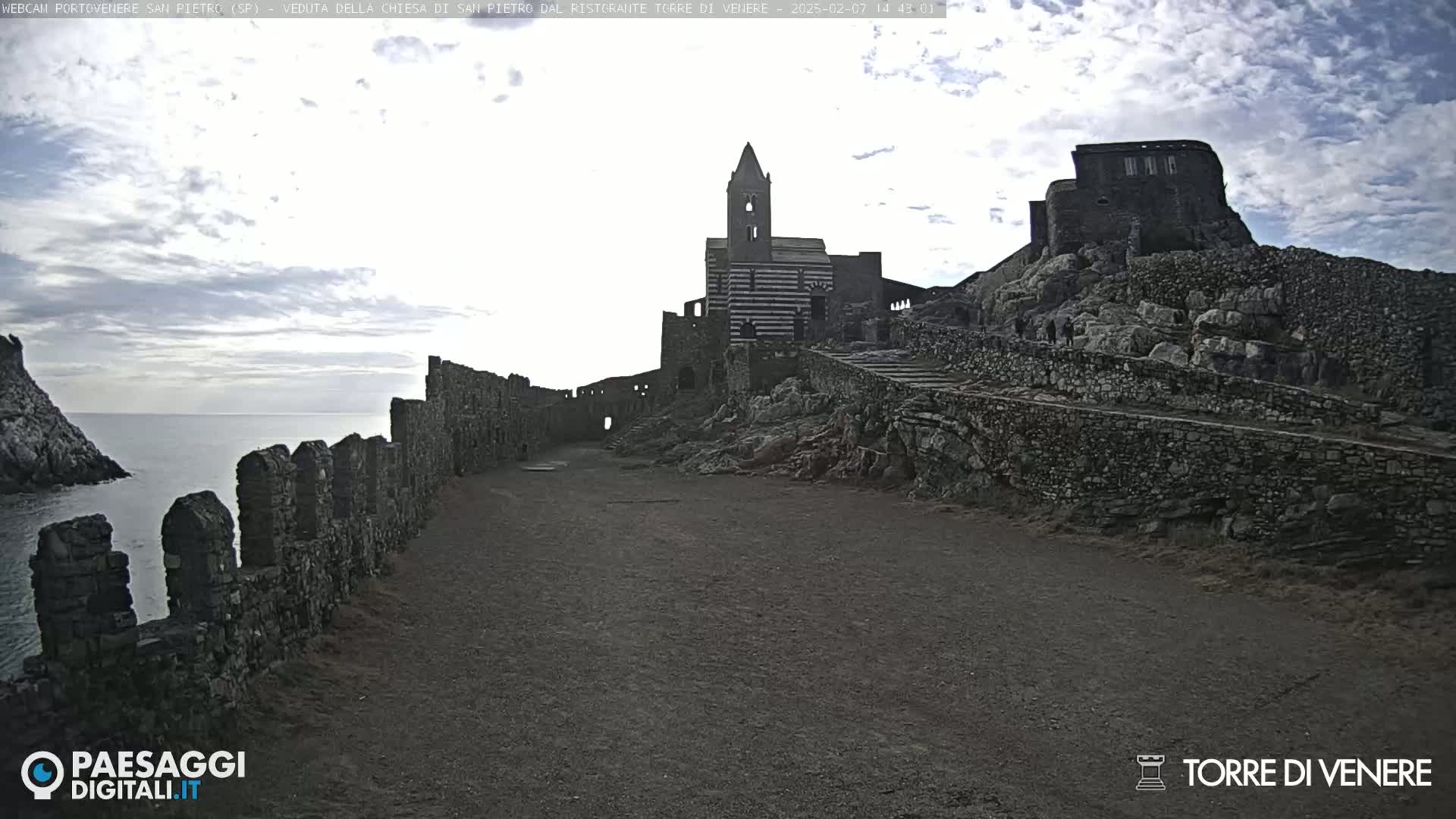Portovenere Chiesa San Pietro (San Peter's Church Cam) - La Spezia, Linguria, Italy