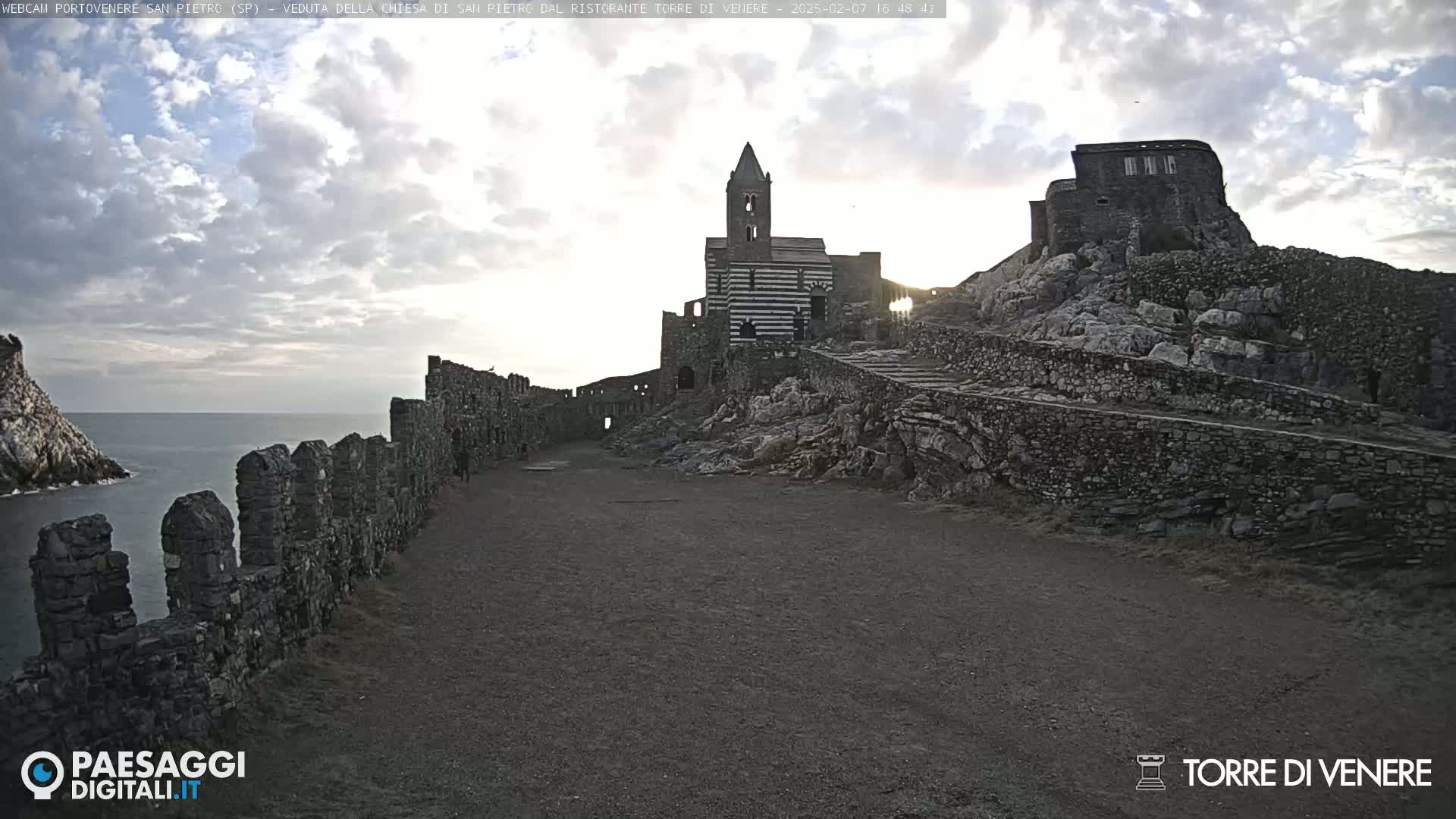 Portovenere Chiesa San Pietro (San Peter's Church Cam) - La Spezia, Linguria, Italy