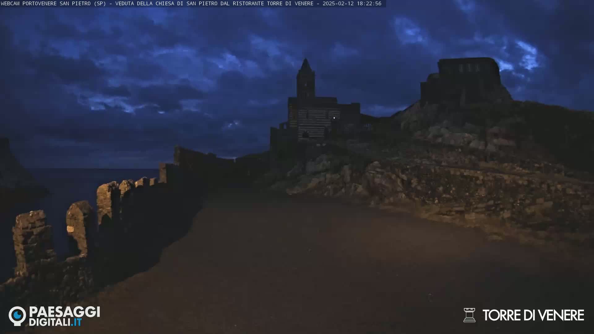 Portovenere Chiesa San Pietro (San Peter's Church Cam) - La Spezia, Linguria, Italy