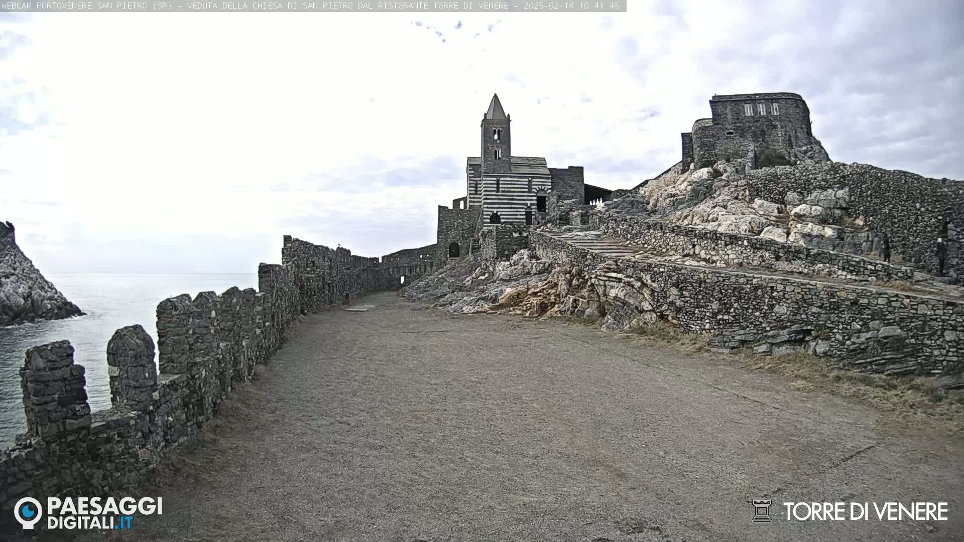 Portovenere Chiesa San Pietro (San Peter's Church Cam) - La Spezia, Linguria, Italy
