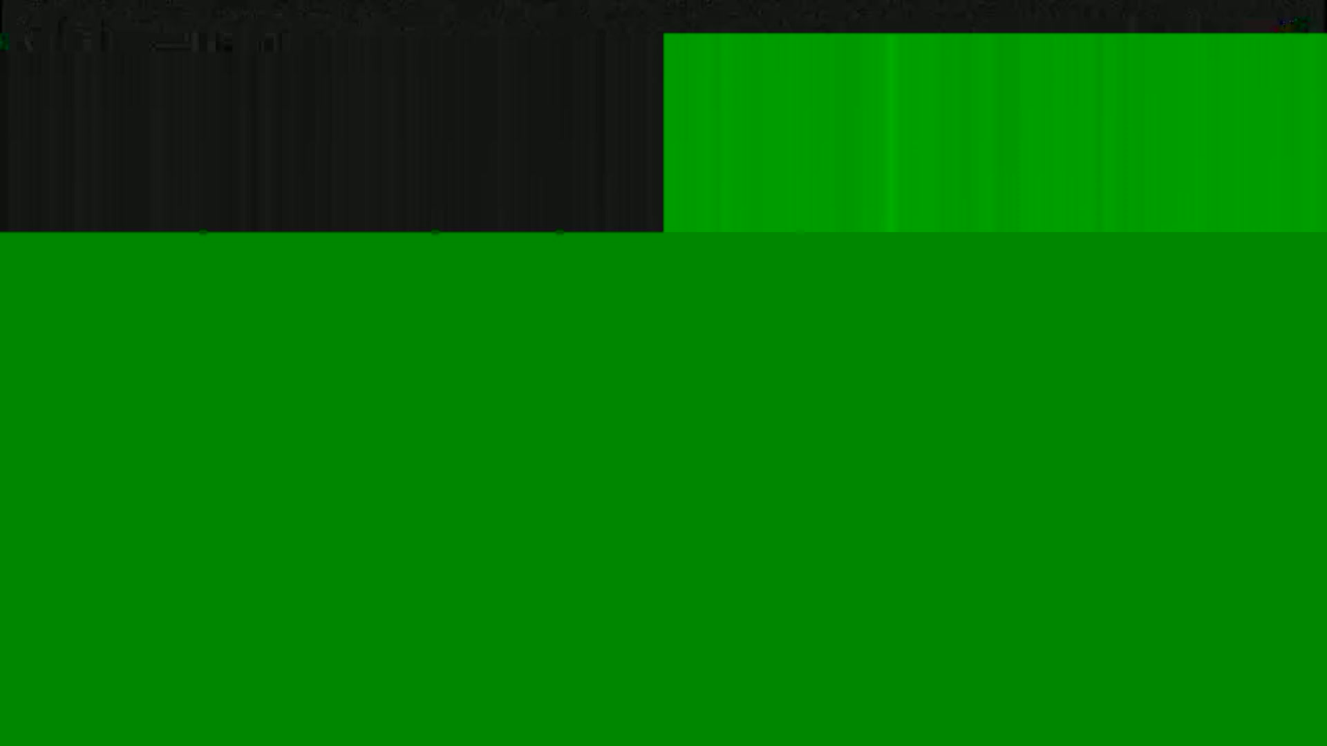The image shows a dark gray top section and a bright green bottom section, appearing to be a digital image or a screen capture.