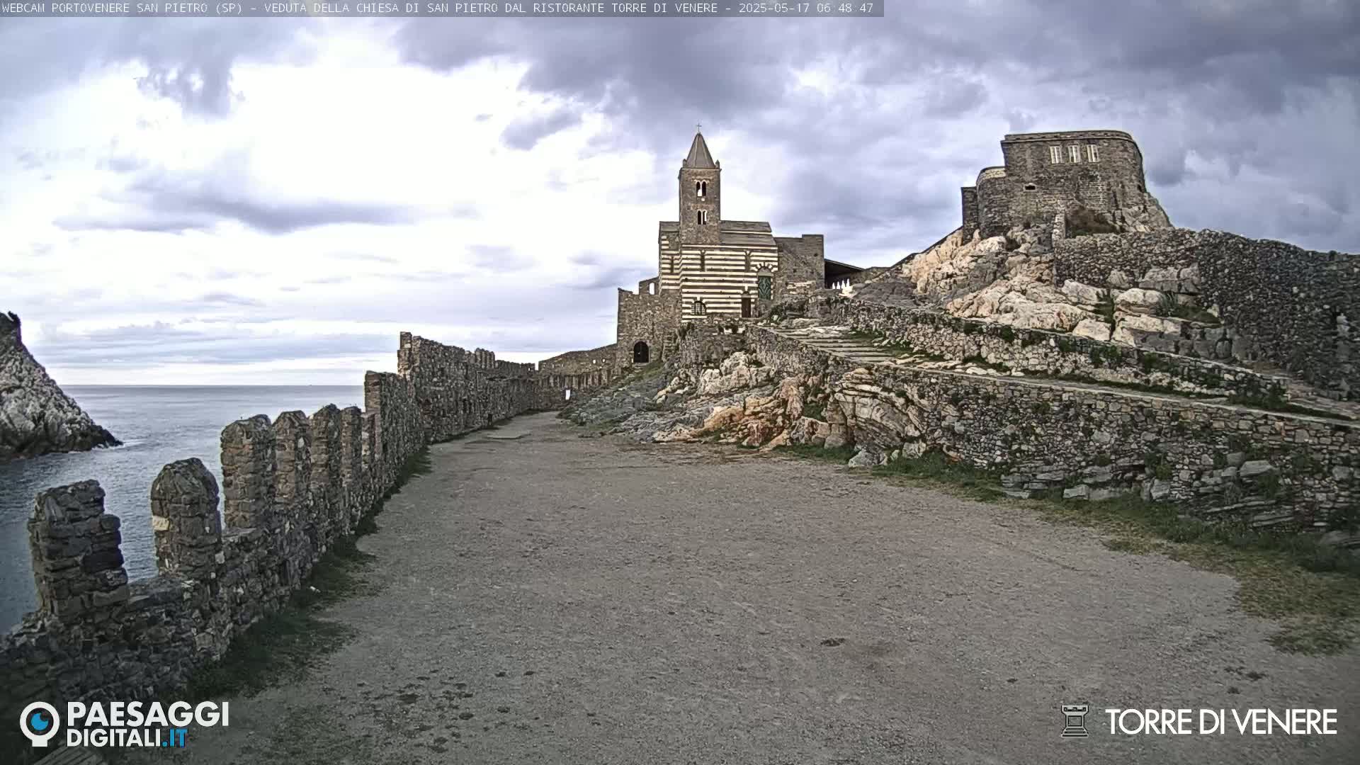Portovenere Chiesa San Pietro (San Peter's Church Cam) - La Spezia, Linguria, Italy