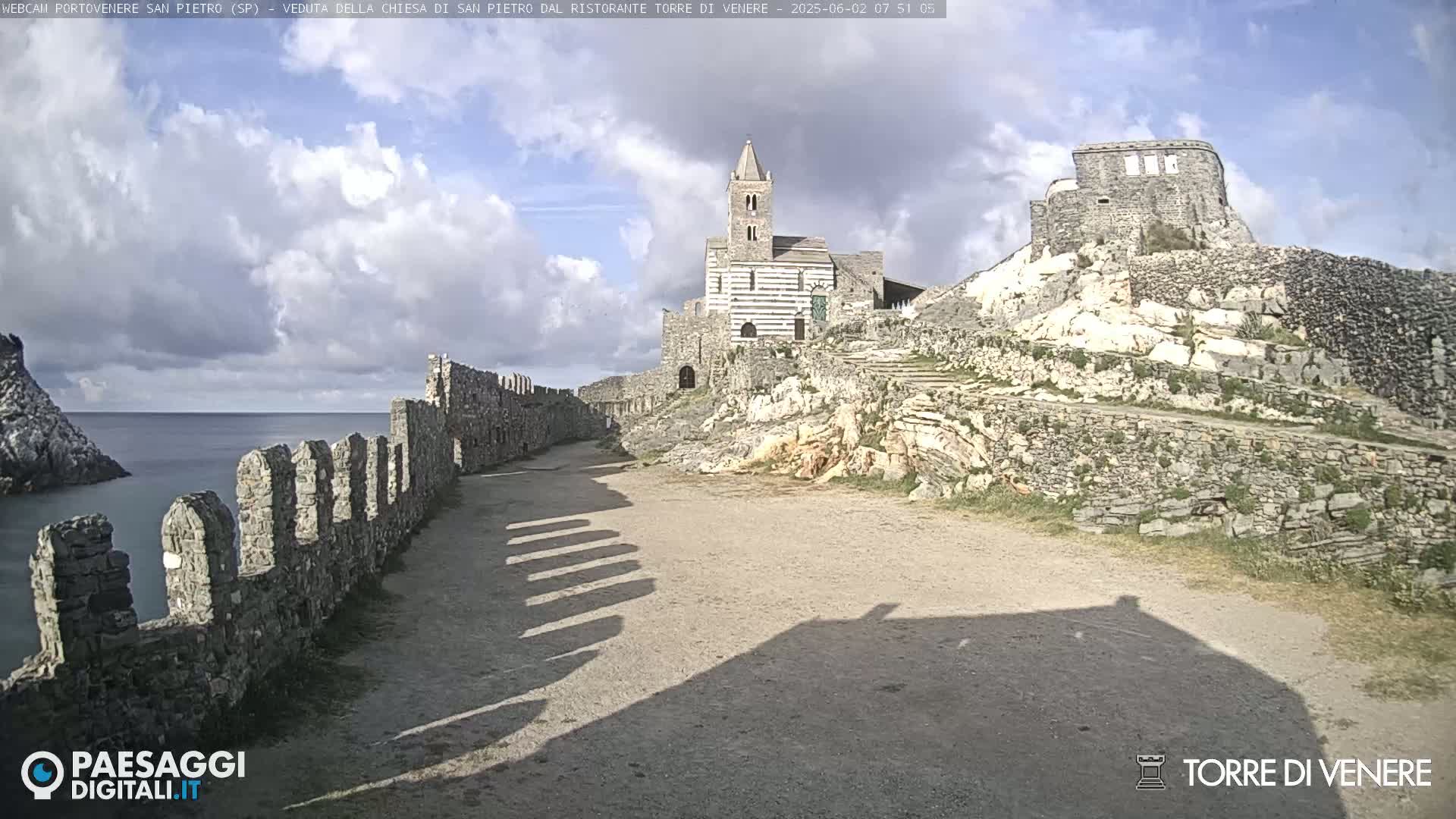 Portovenere Chiesa San Pietro (San Peter's Church Cam) - La Spezia, Linguria, Italy