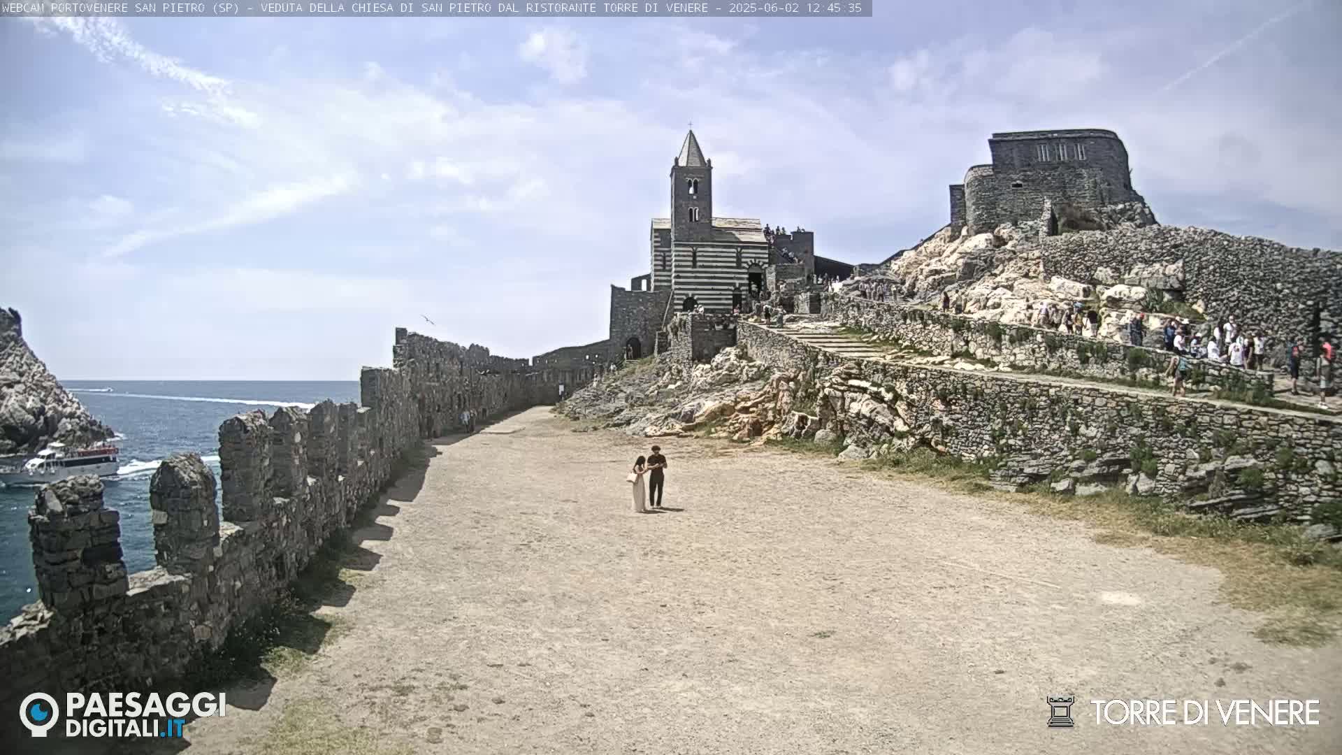Portovenere Chiesa San Pietro (San Peter's Church Cam) - La Spezia, Linguria, Italy