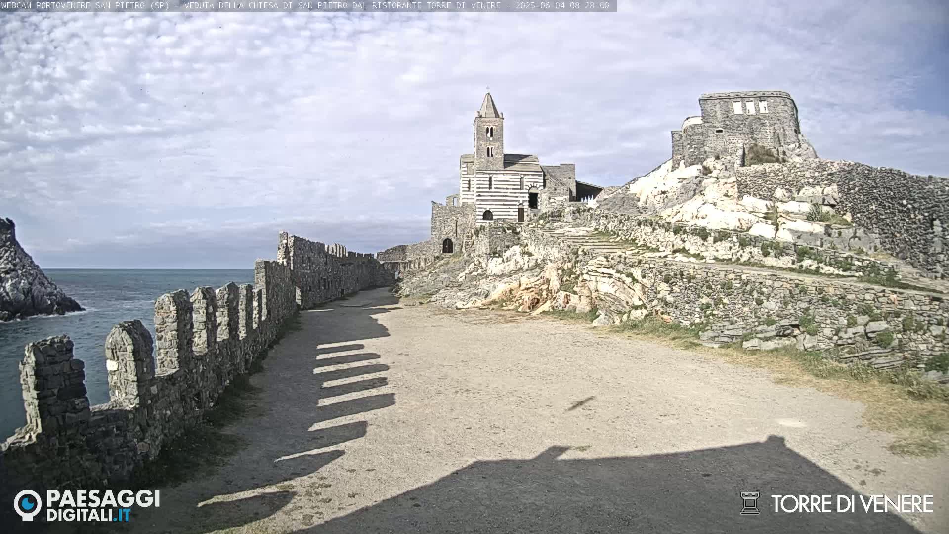 Portovenere Chiesa San Pietro (San Peter's Church Cam) - La Spezia, Linguria, Italy