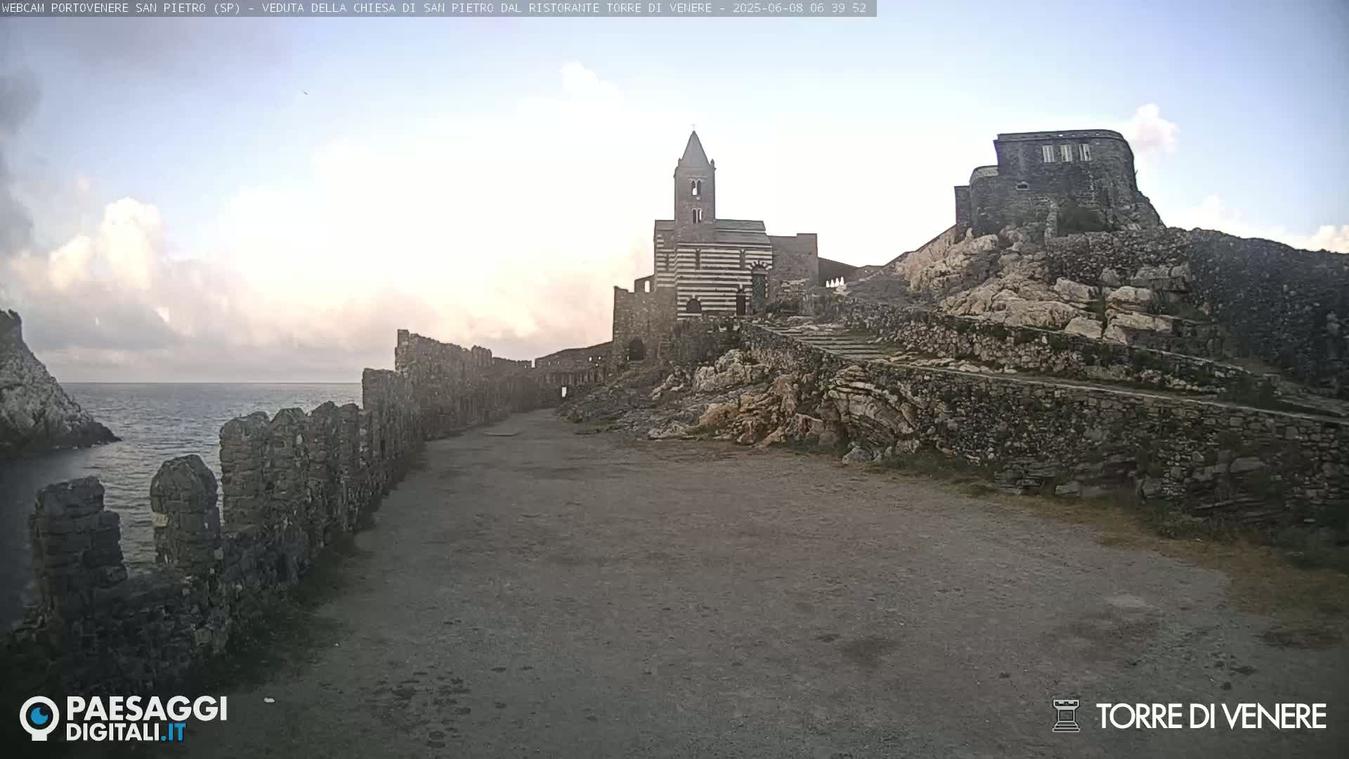 Portovenere Chiesa San Pietro (San Peter's Church Cam) - La Spezia, Linguria, Italy