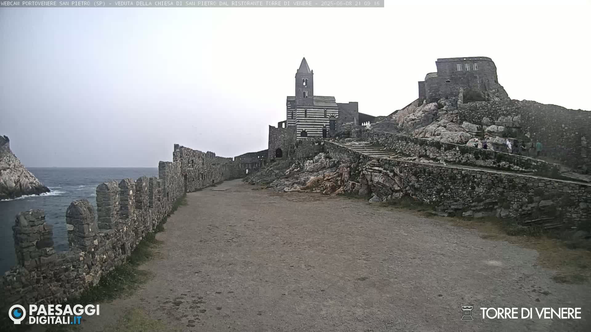 Portovenere Chiesa San Pietro (San Peter's Church Cam) - La Spezia, Linguria, Italy