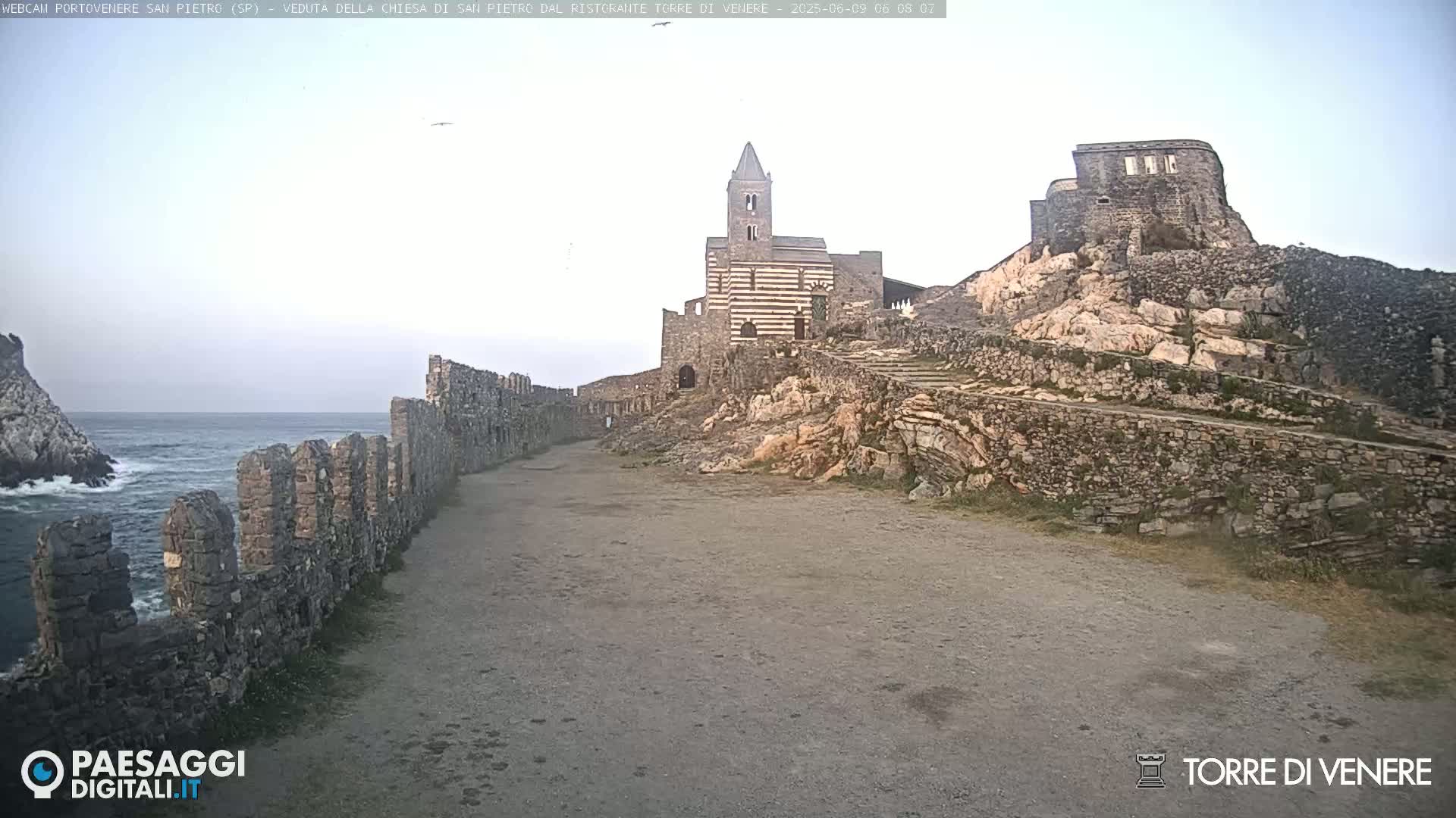 Portovenere Chiesa San Pietro (San Peter's Church Cam) - La Spezia, Linguria, Italy
