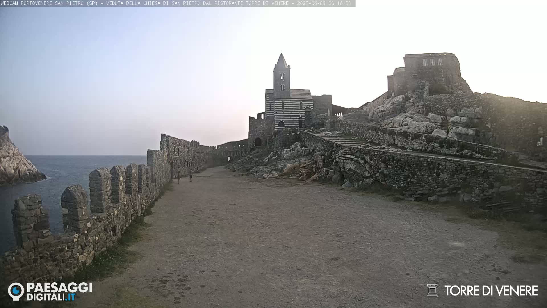 Portovenere Chiesa San Pietro (San Peter's Church Cam) - La Spezia, Linguria, Italy
