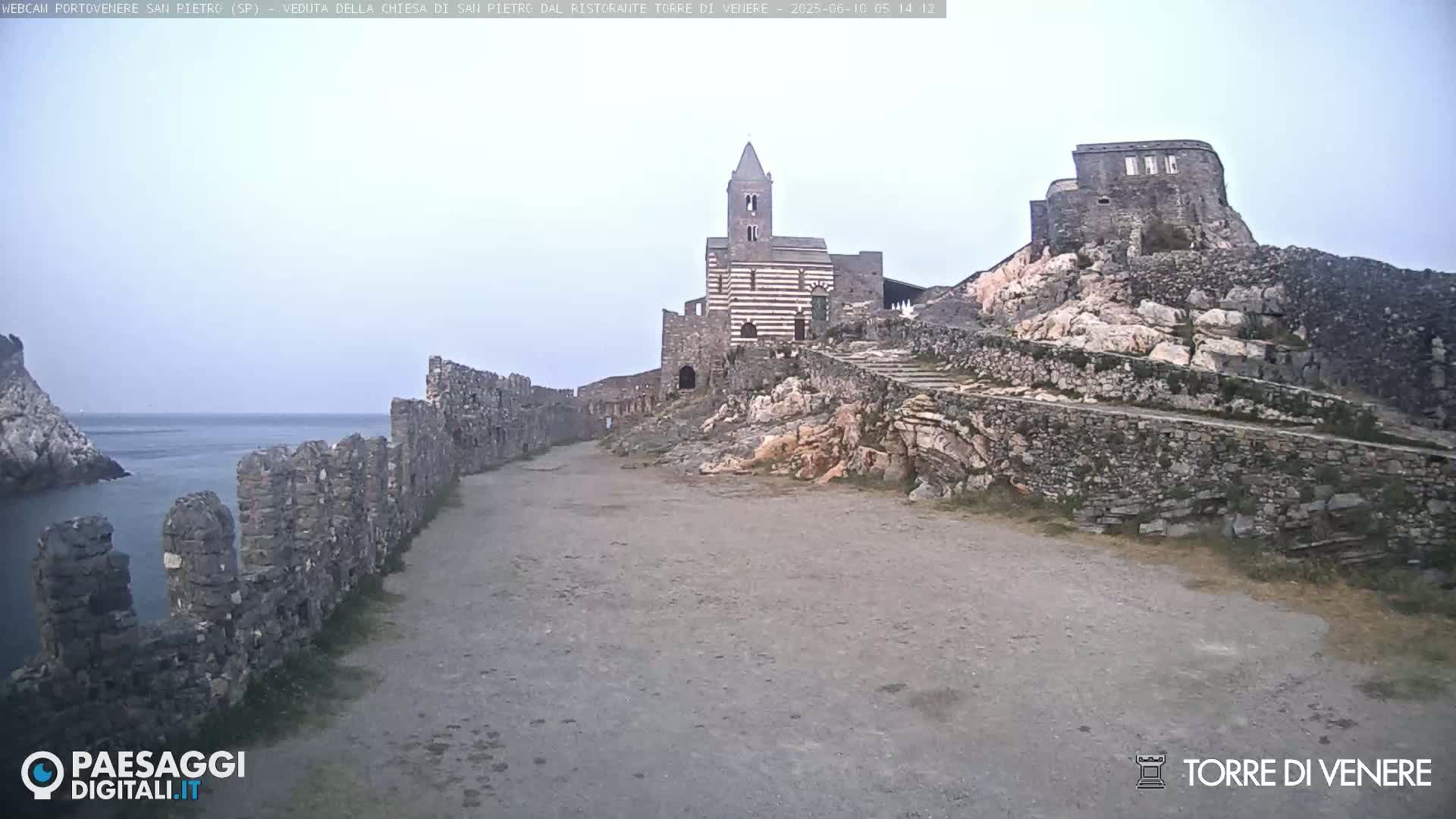 Portovenere Chiesa San Pietro (San Peter's Church Cam) - La Spezia, Linguria, Italy