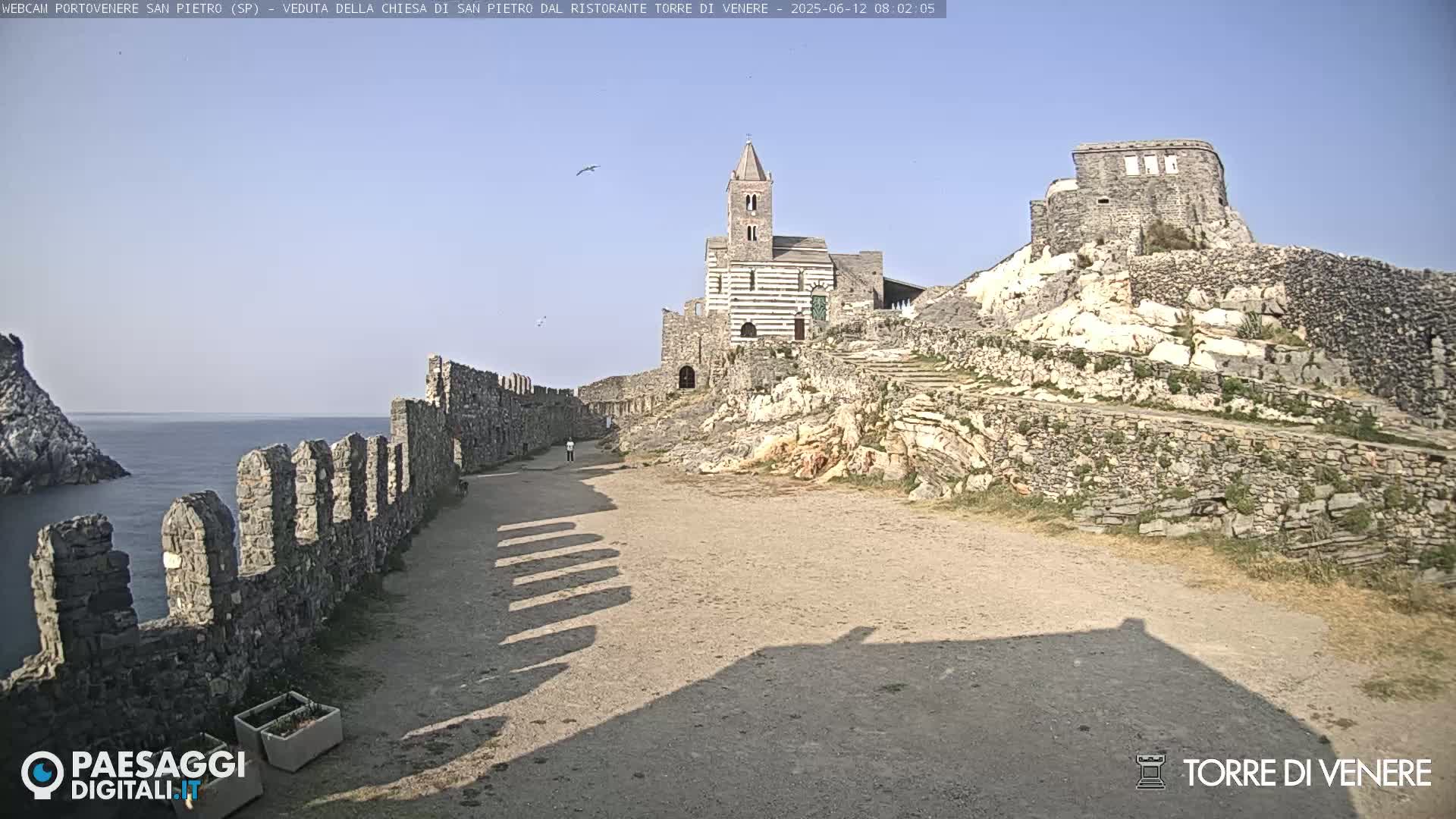 Portovenere Chiesa San Pietro (San Peter's Church Cam) - La Spezia, Linguria, Italy