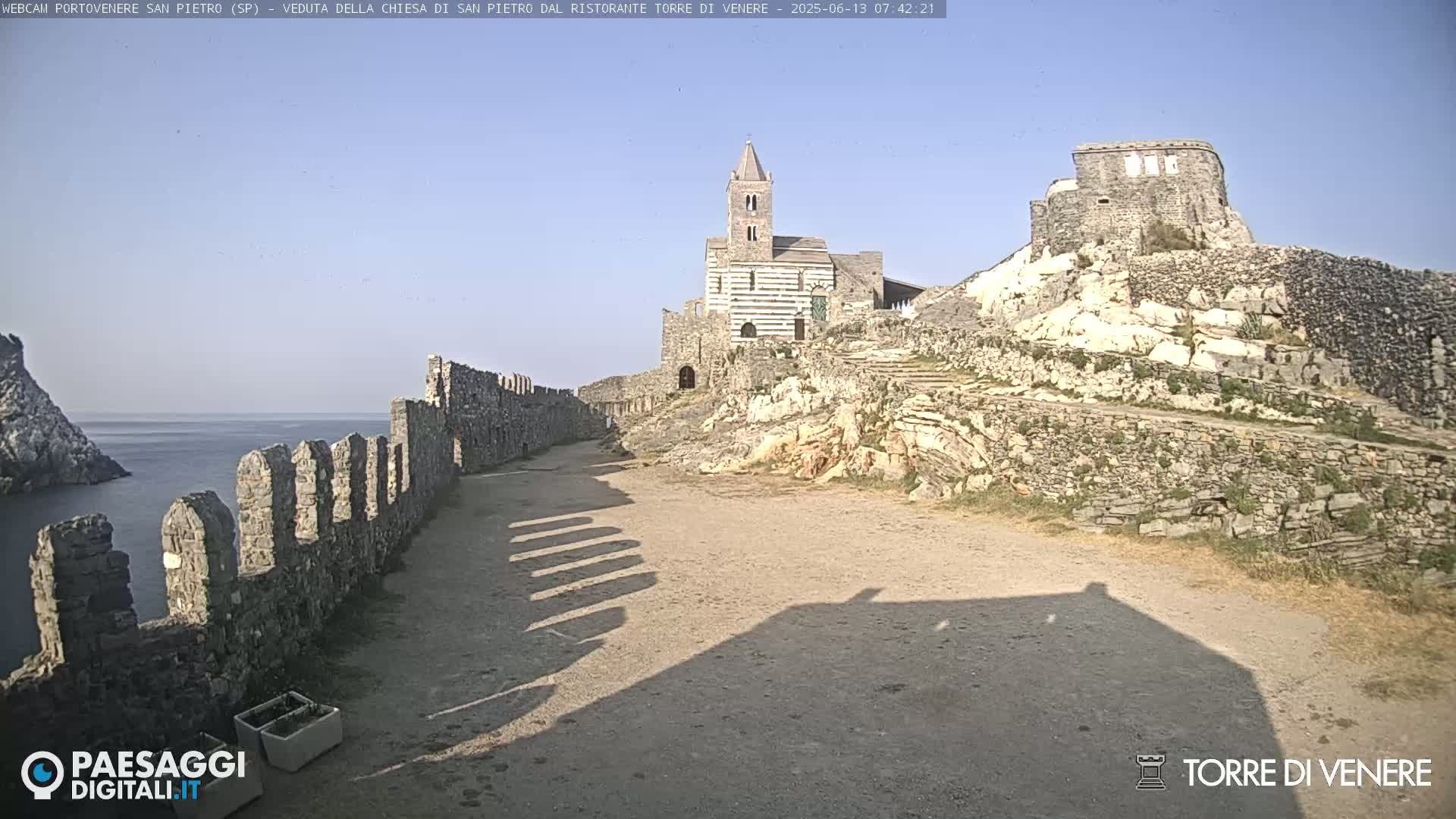 Portovenere Chiesa San Pietro (San Peter's Church Cam) - La Spezia, Linguria, Italy